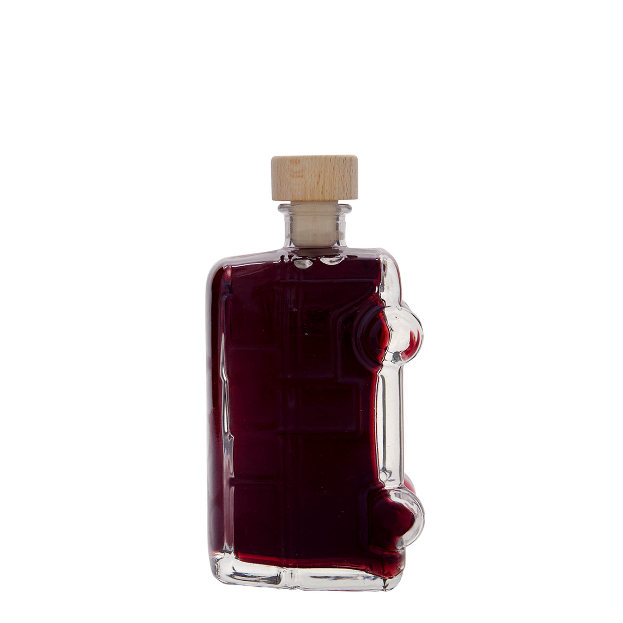 Botella de cristal de 200 ml 'Bulli', boca: corcho