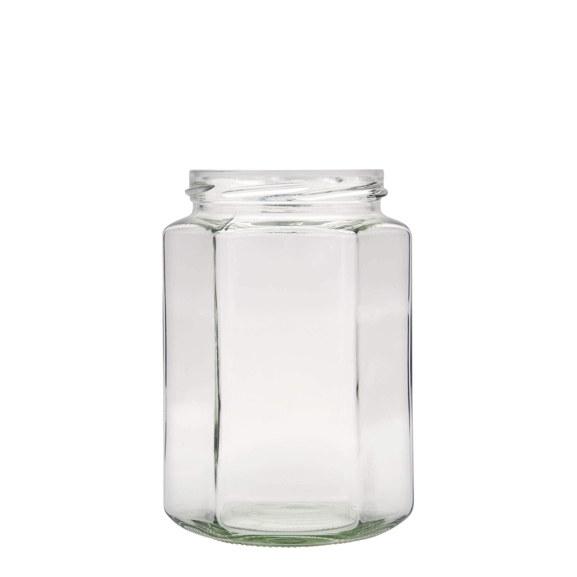 770 ml tarro hexagonal, boca: Twist-off (TO 82)