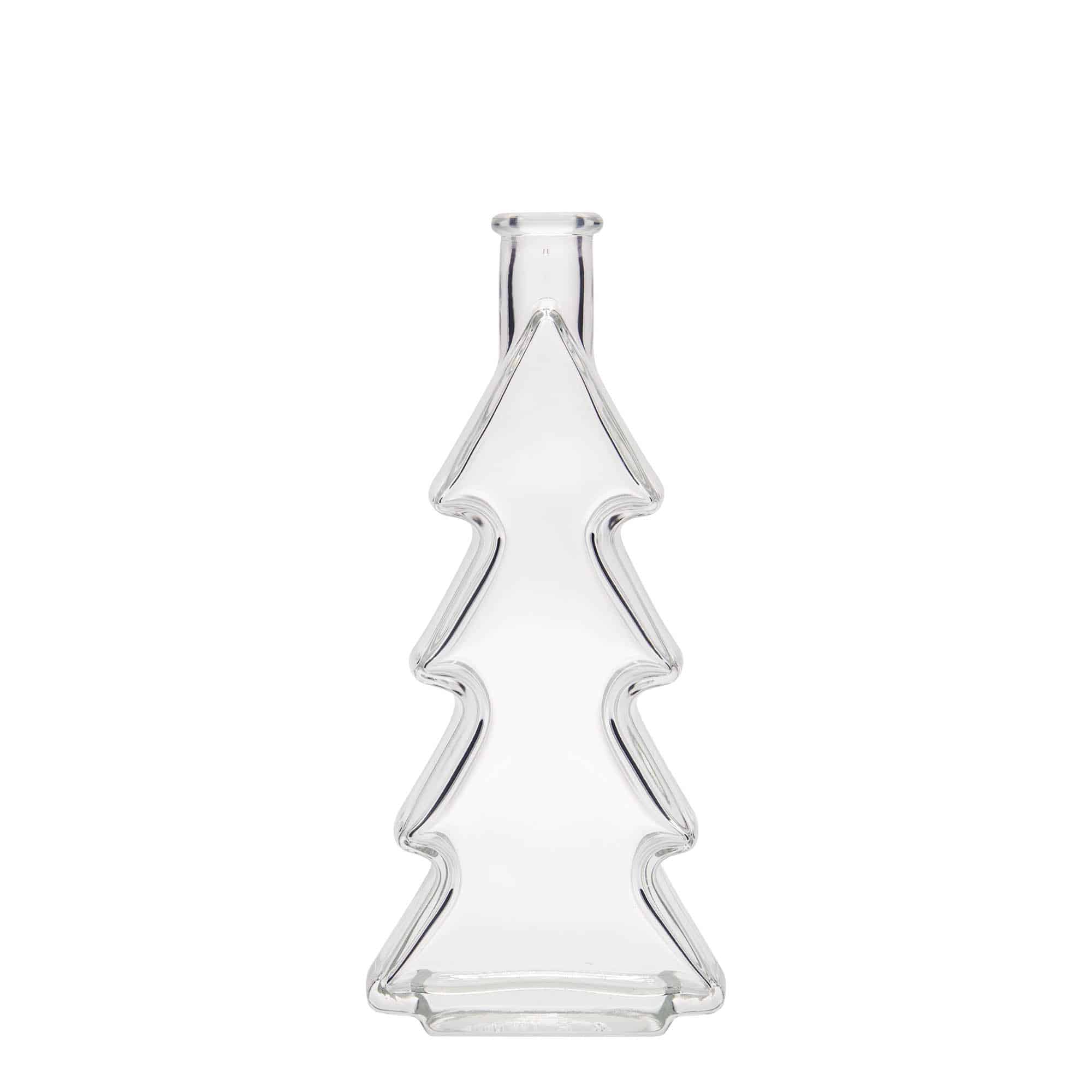 Botella de vidrio 'Árbol de Navidad' de 200 ml, boca: corcho Botella de vidrio 'Árbol de Navidad' de 200 ml, boca: corcho