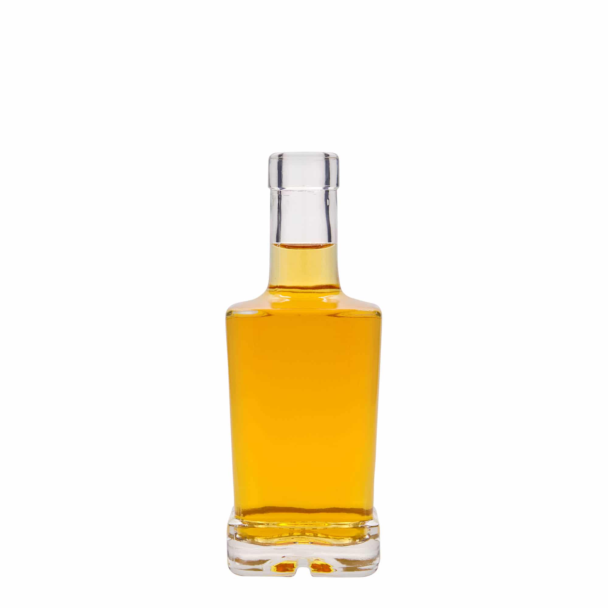 Botella de vidrio de 250 ml «Rene», cuadrada, boca: corcho