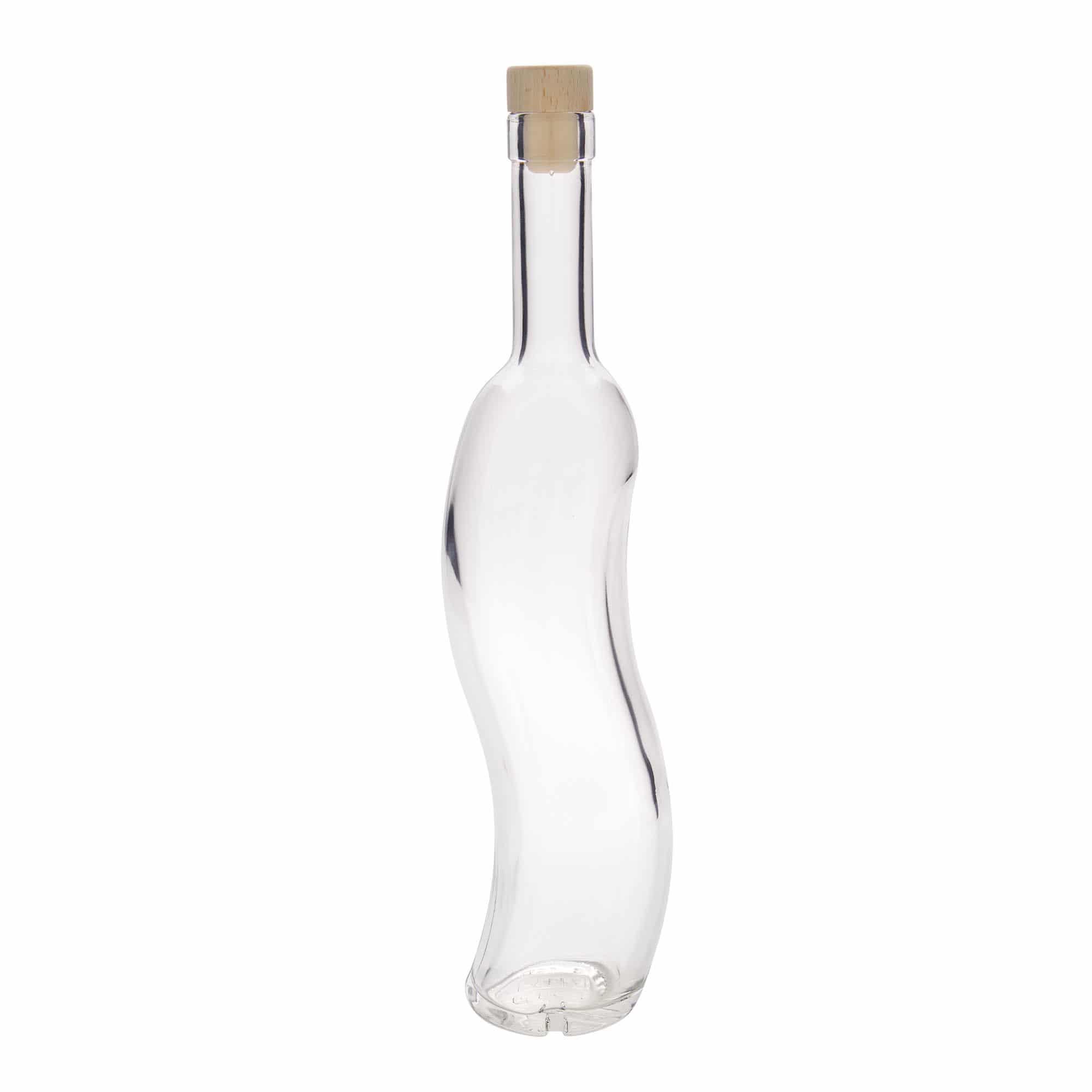 Botella de vidrio de 500 ml 'La-Ola', semiredonda, boca: corcho