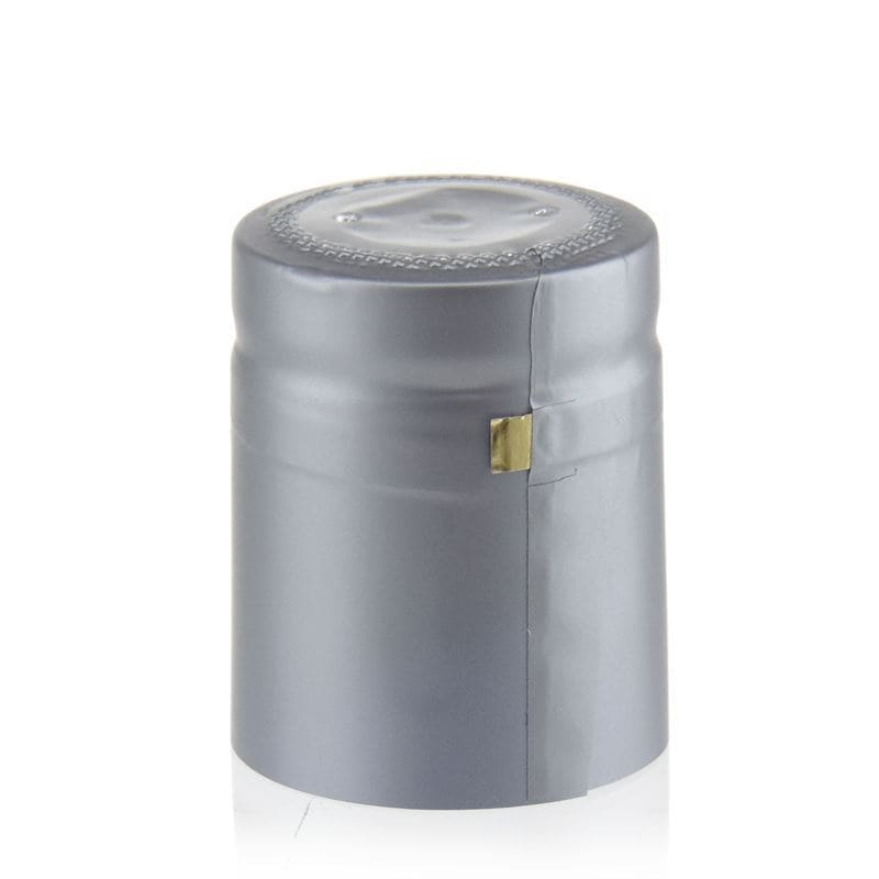 Cápsula termoencogible 32x41, plástico de PVC, plateado