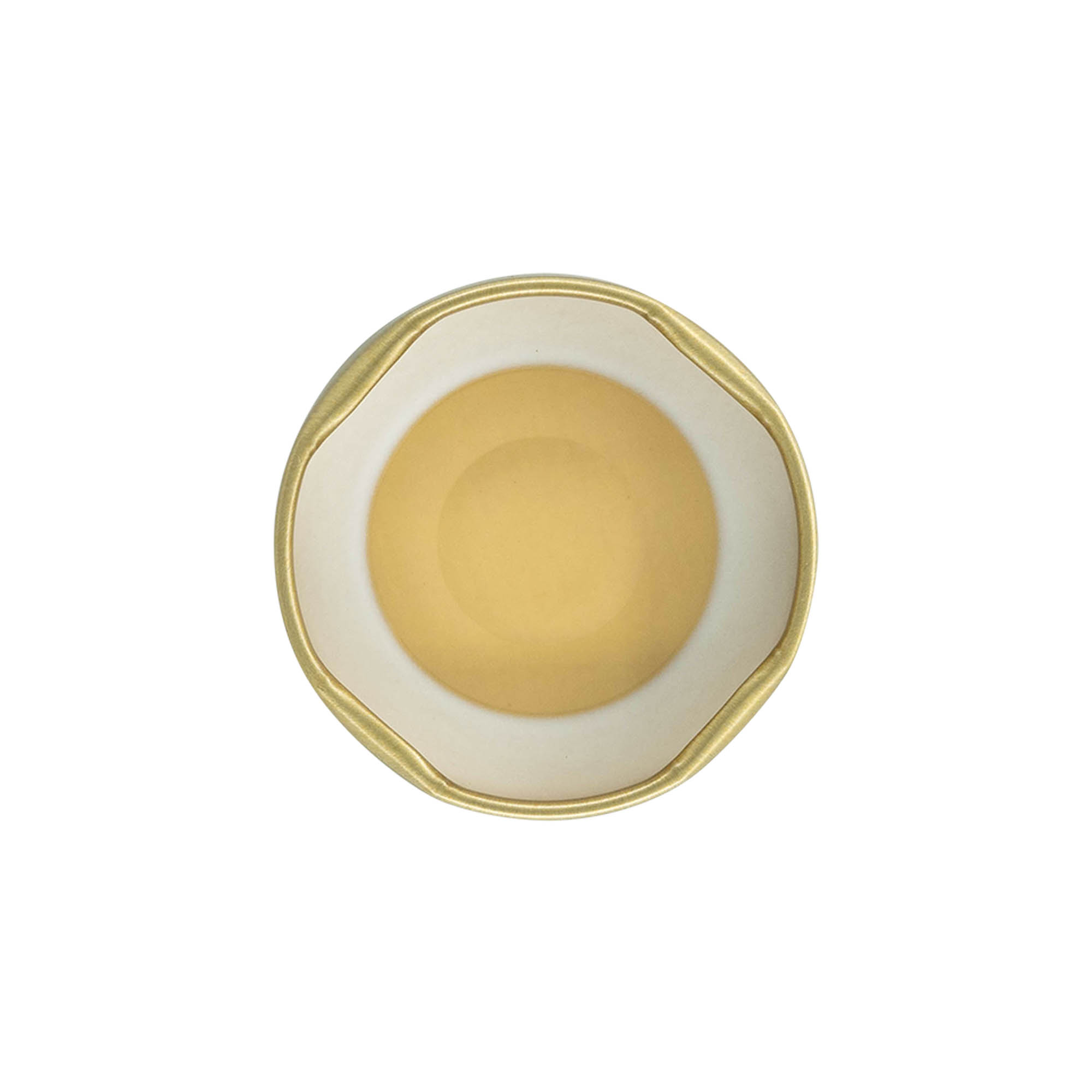 Tapa Twist-Off, hojalata, esterilizable, dorada, para boca: TO 43