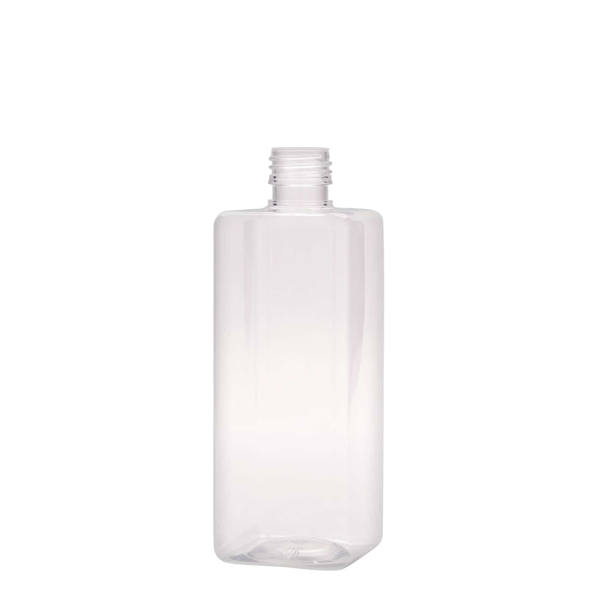 Botella PET de 500 ml 'Karl', cuadrada, plástico, boca: PP 28