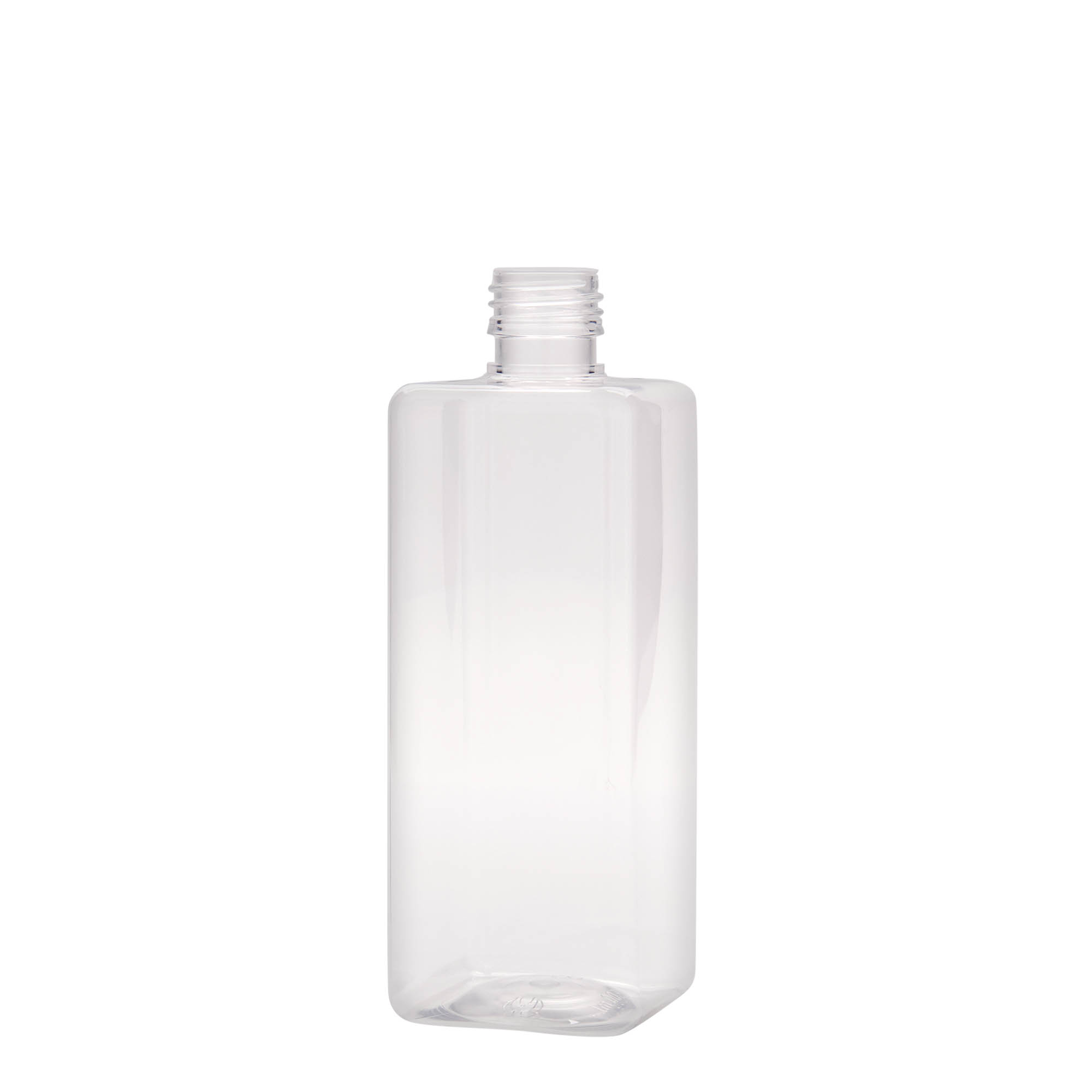 Botella PET de 500 ml «Karl», cuadrada, plástico, boca: PP 28