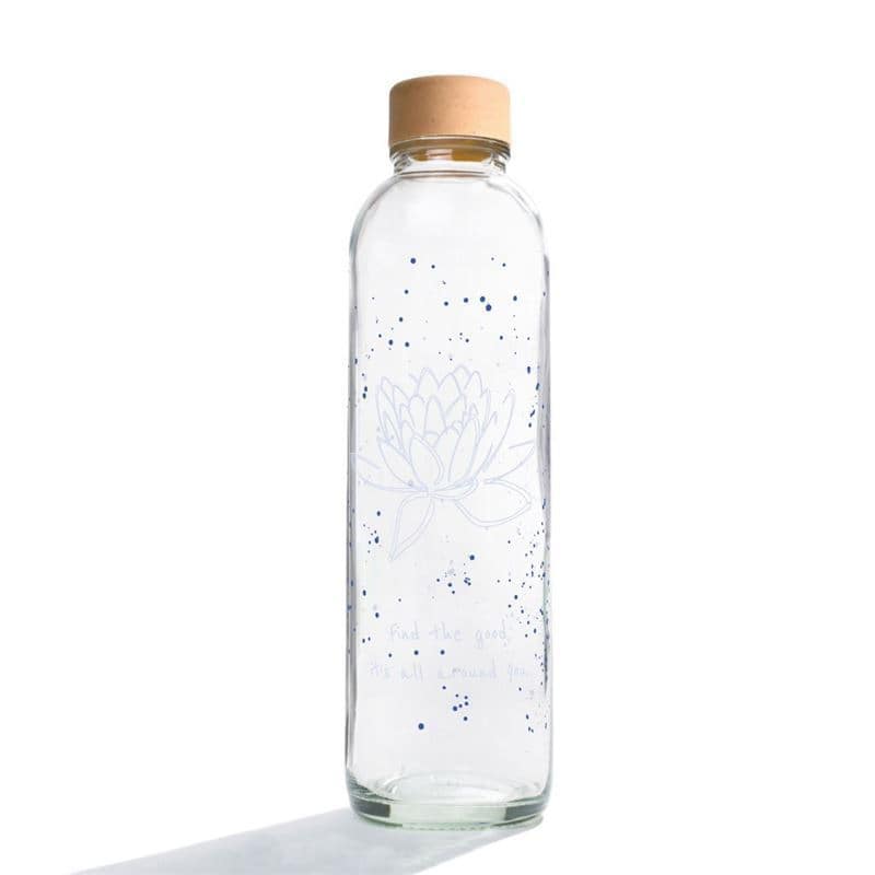 Botella de agua 'CARRY Bottle' de 700 ml, motivo: Find the Good, boca: tapón de rosca