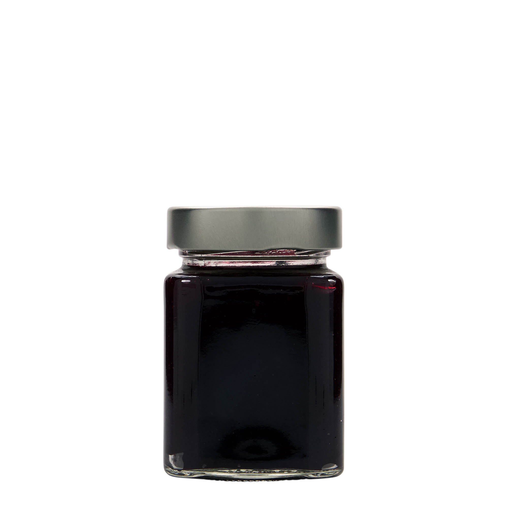 212 ml Tarro cuadrado 'Funny', boca: Deep-Twist-Off (DTO 58)
