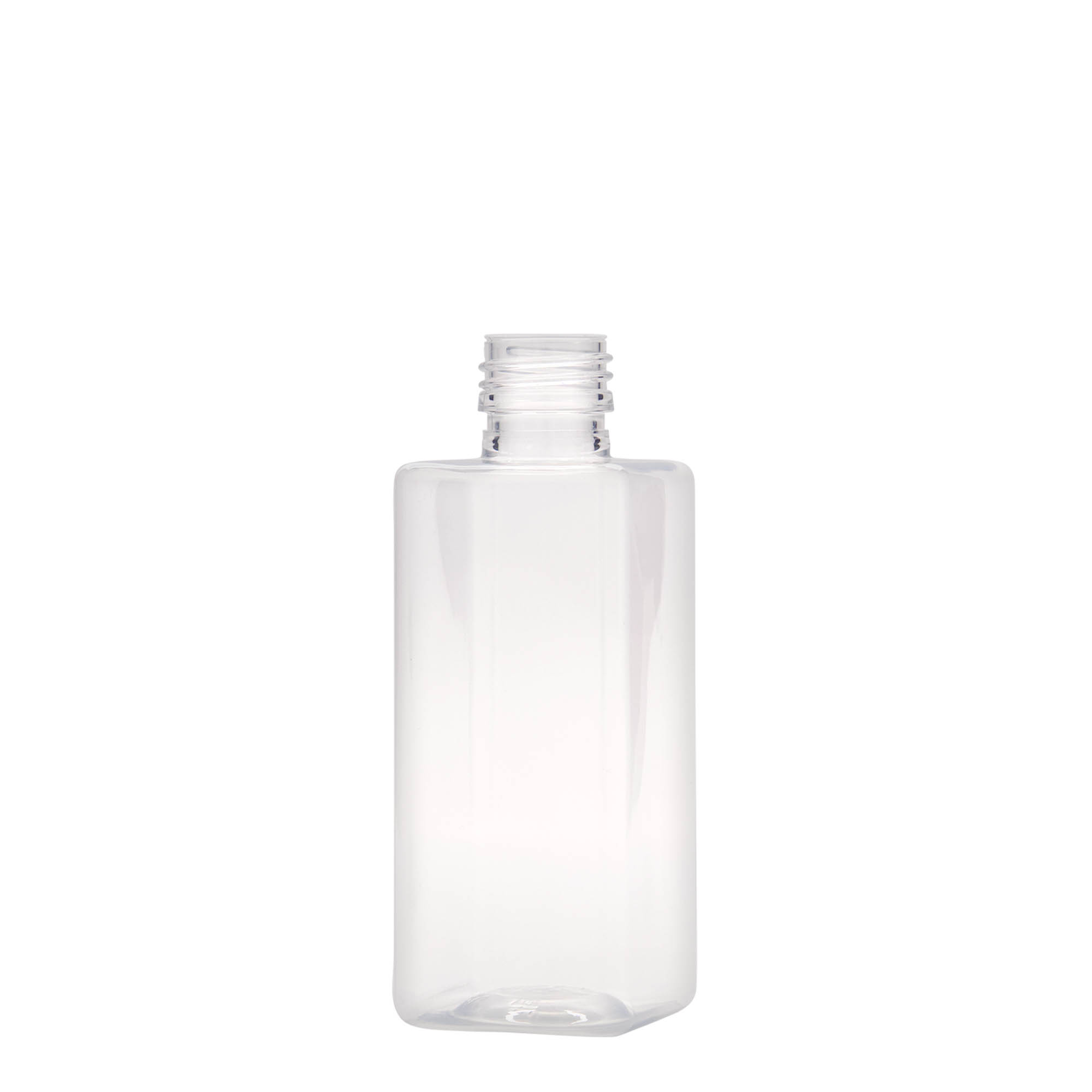 Botella PET de 250 ml «Karl», cuadrada, plástico, boca: PP 28