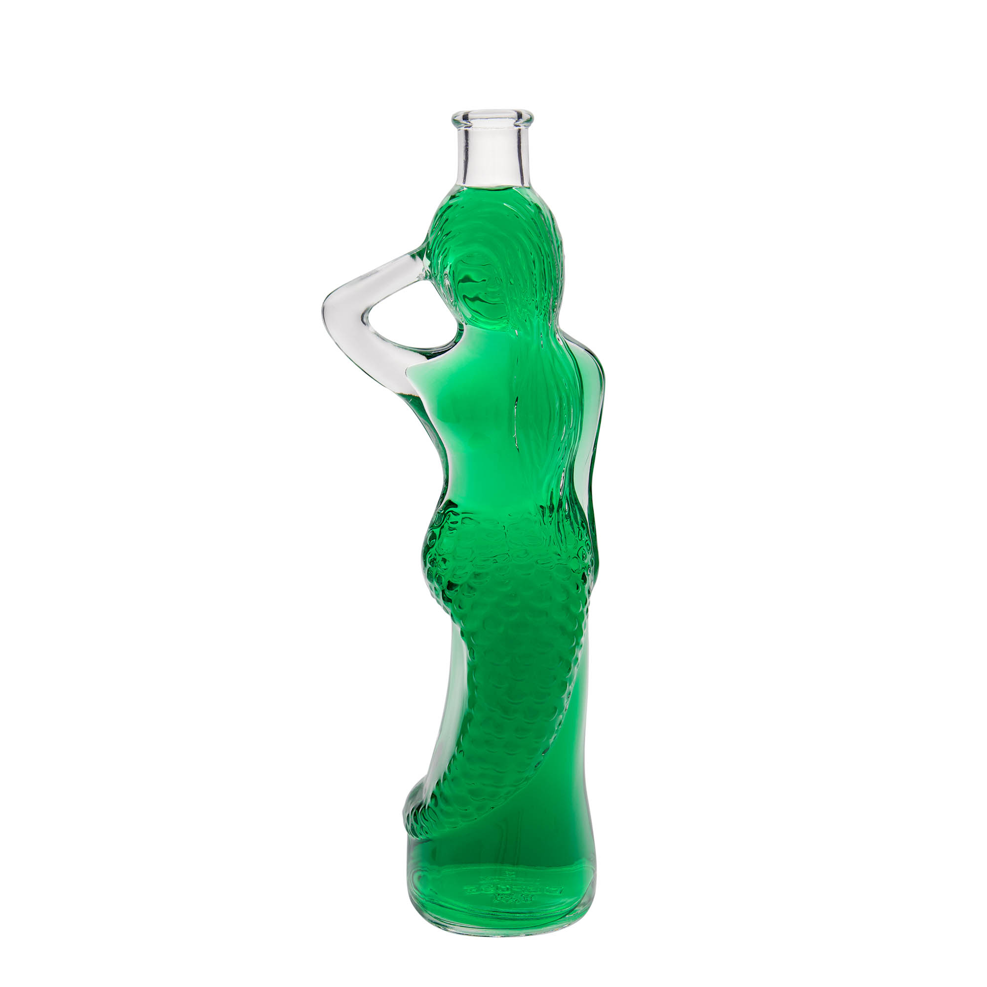 Botella de vidrio 'Sirena' de 500 ml, boca: corcho