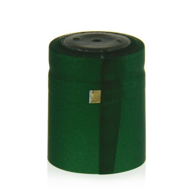 Cápsula termoencogible 32x41, plástico de PVC, verde oscuro