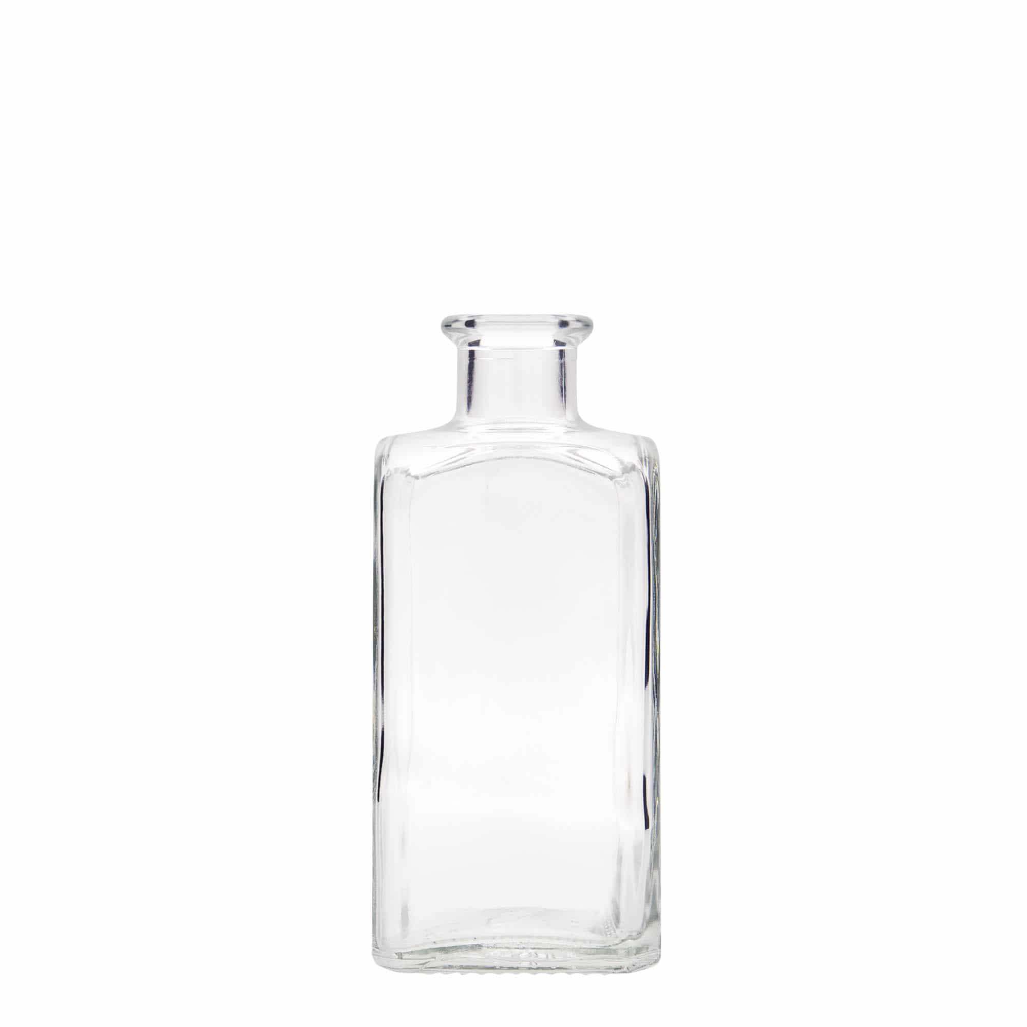 Botella de vidrio de farmacia 'Carré' de 250 ml, cuadrada, boca: corcho Botella de vidrio de farmacia 'Carré' de 250 ml, cuadrada, boca: corcho