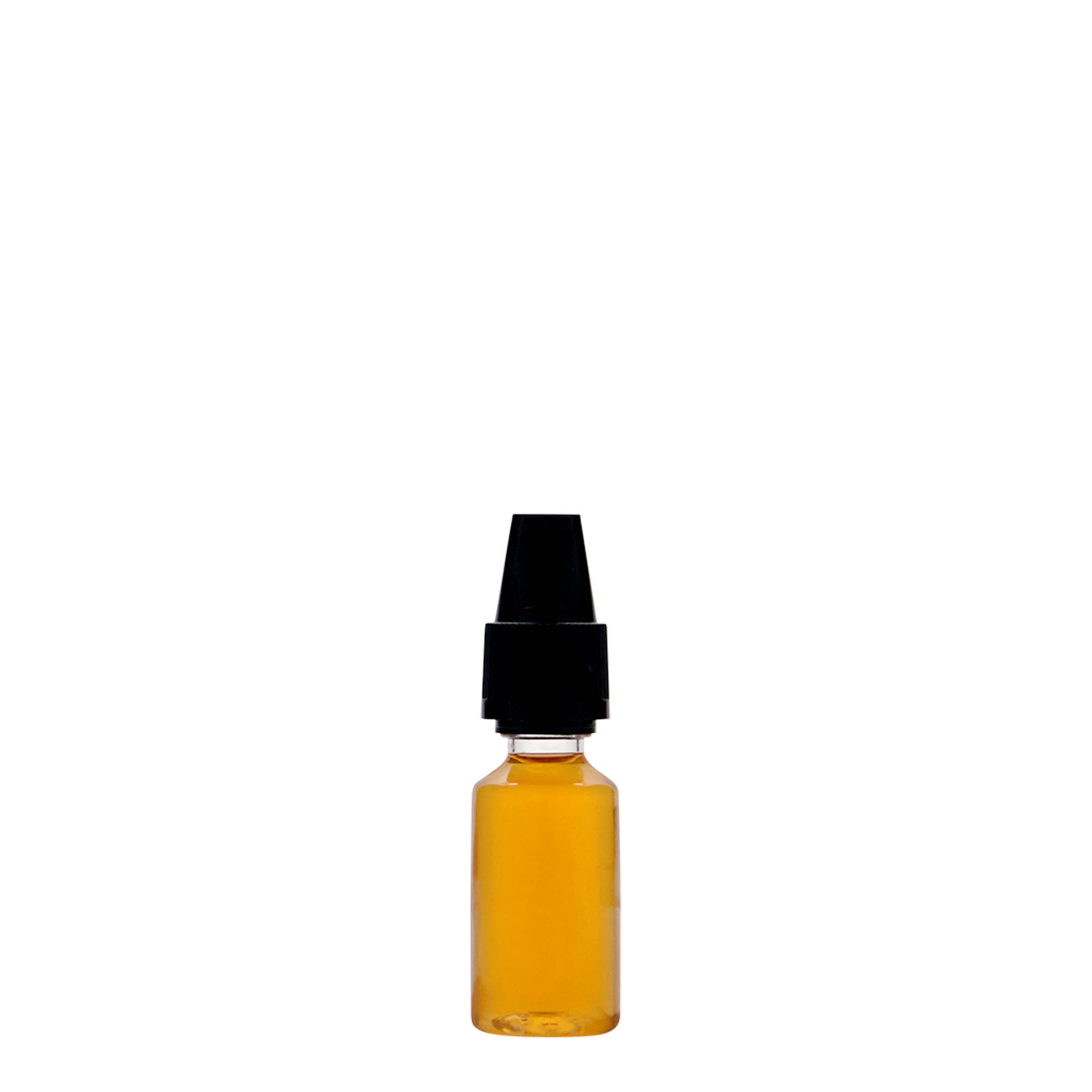 Botella PET de 10 ml 'E-Liquid' con cierre de calidad y seguridad infantil, plástico, boca: cierre de rosca