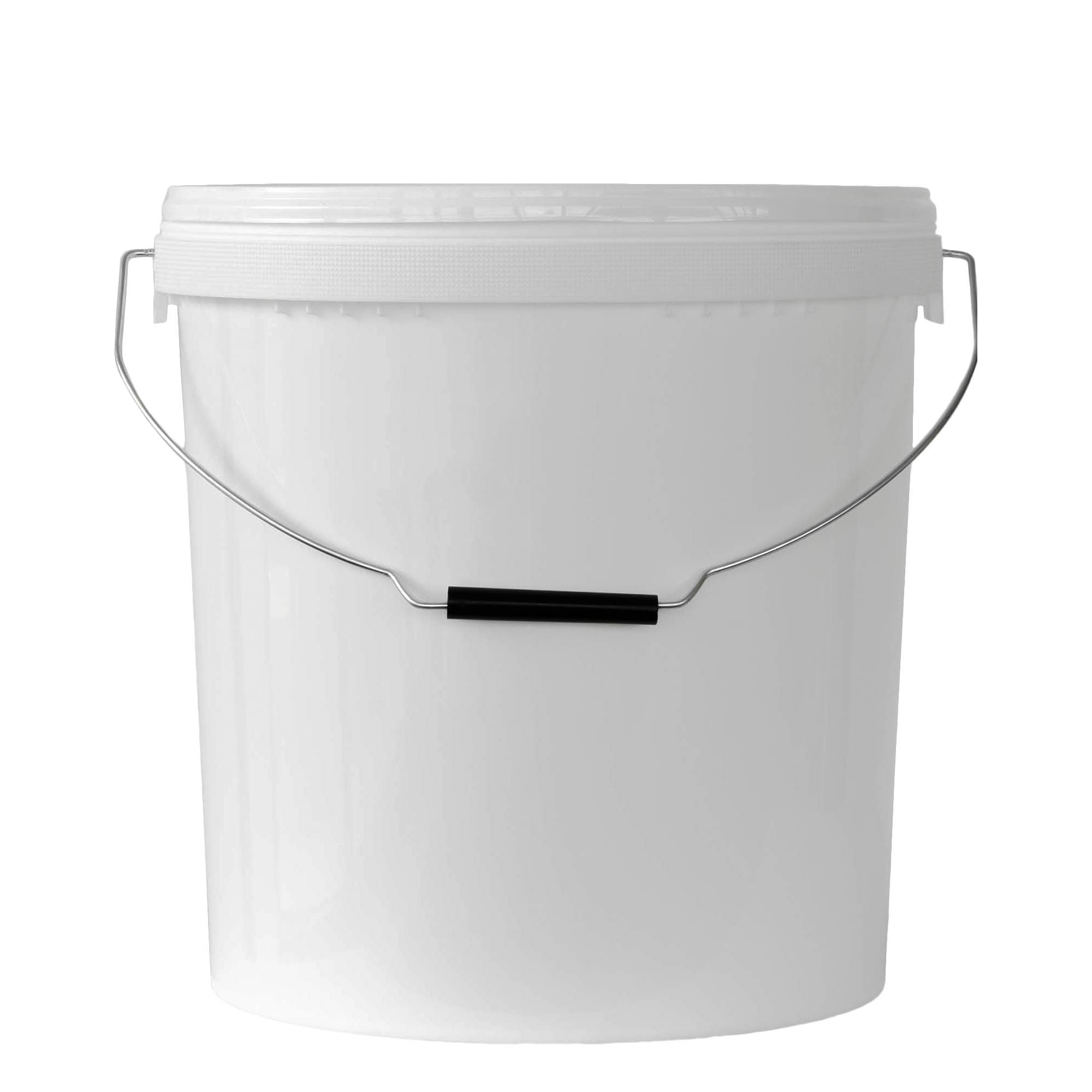 Cubo de 20 l, plástico de PP, blanco