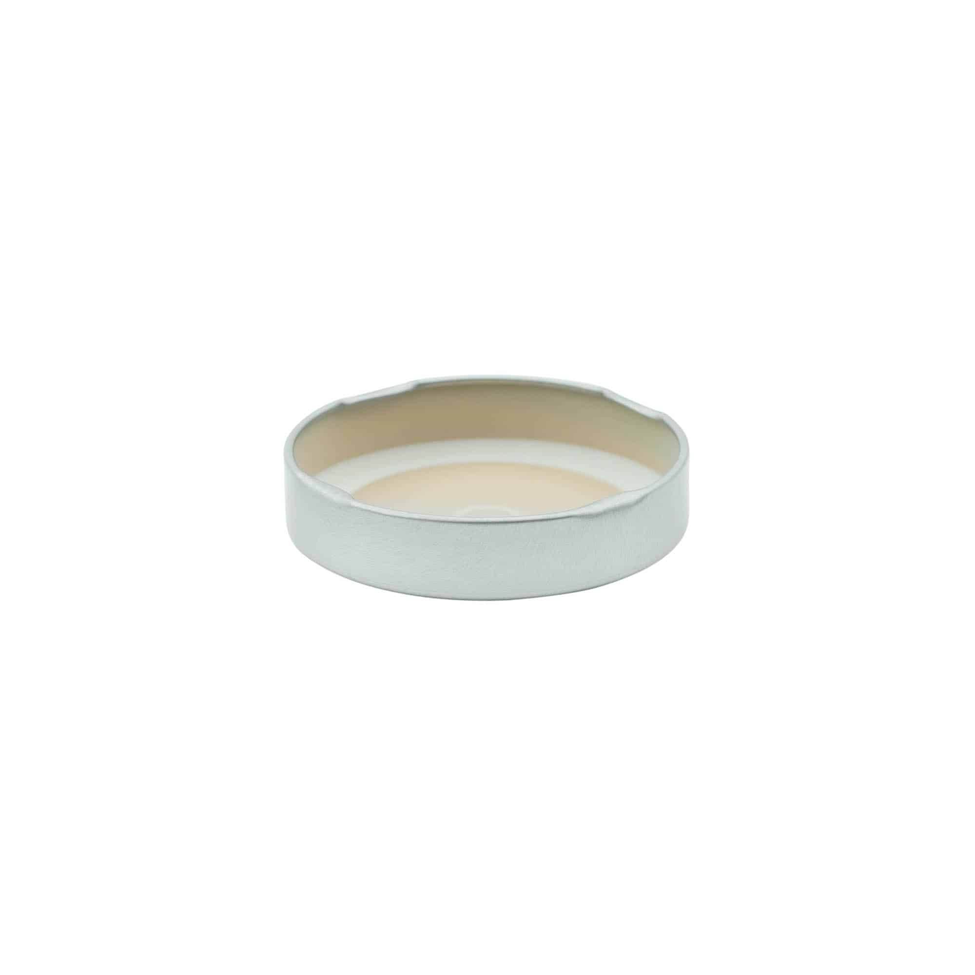 Tapa Deep-Twist-Off, hojalata, plateado, para boca: Deep-TO 63