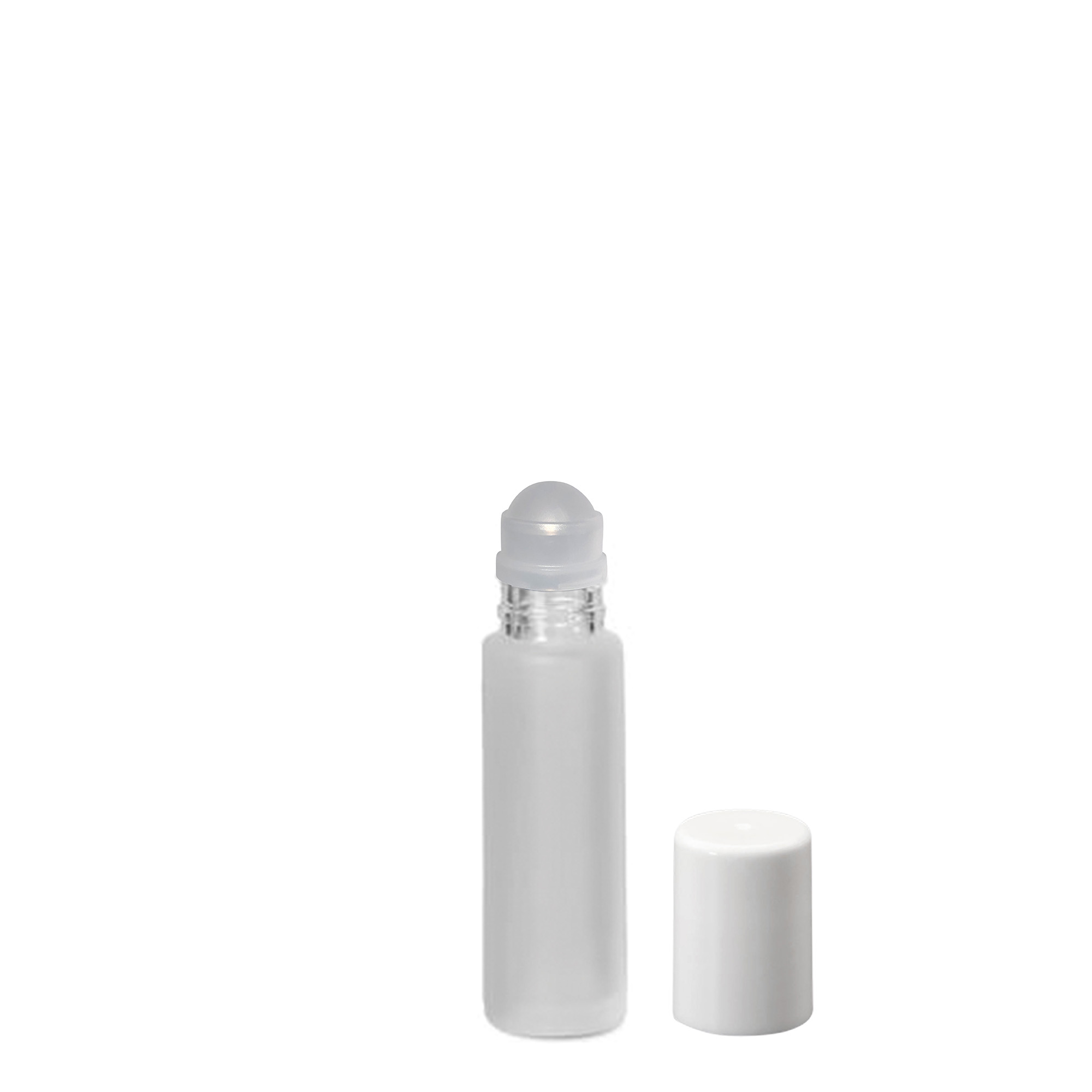 Botella roll-on de 10 ml, vidrio, esmerilado, boca: cierre de rosca