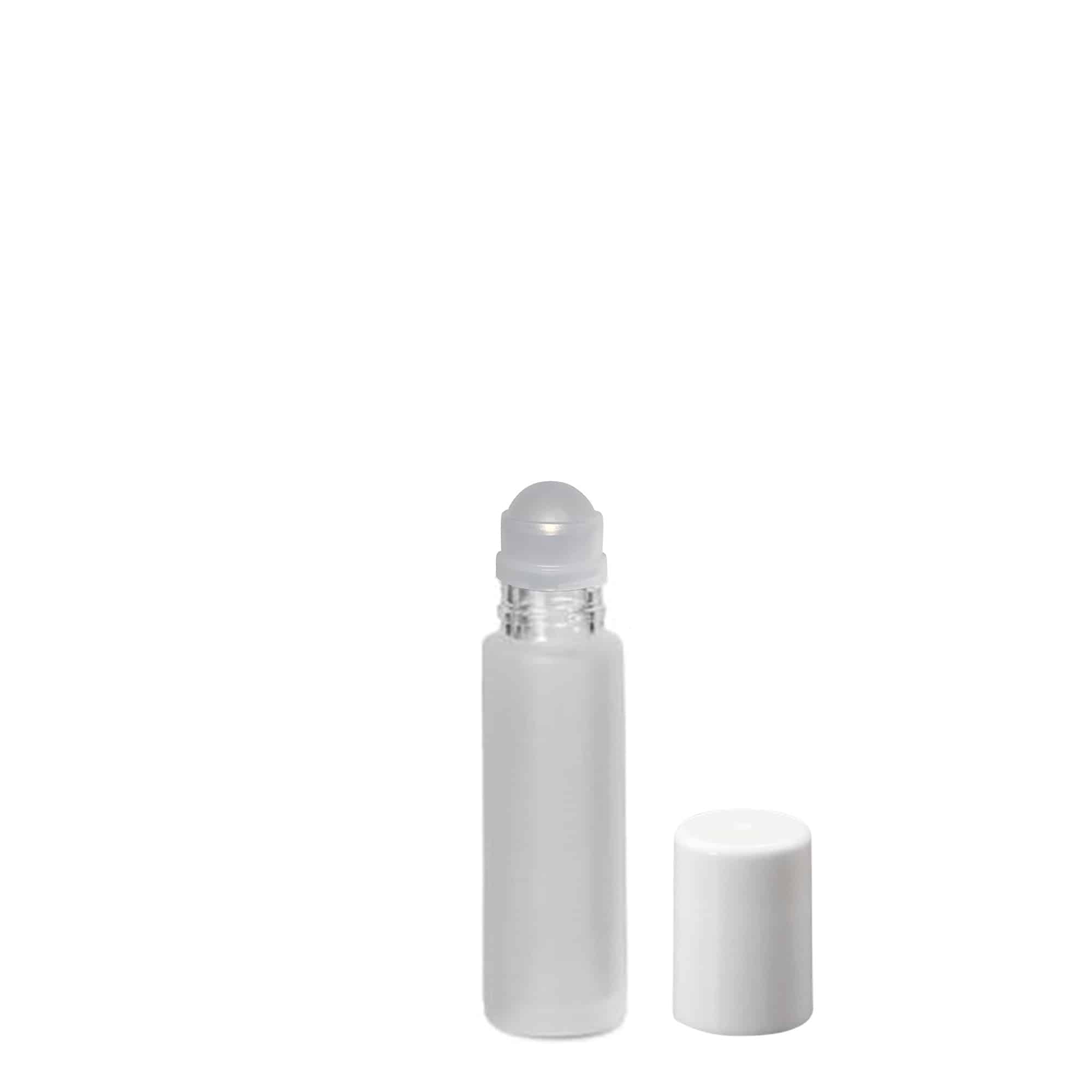 Botella roll-on de 10 ml, vidrio, esmerilado, boca: cierre de rosca