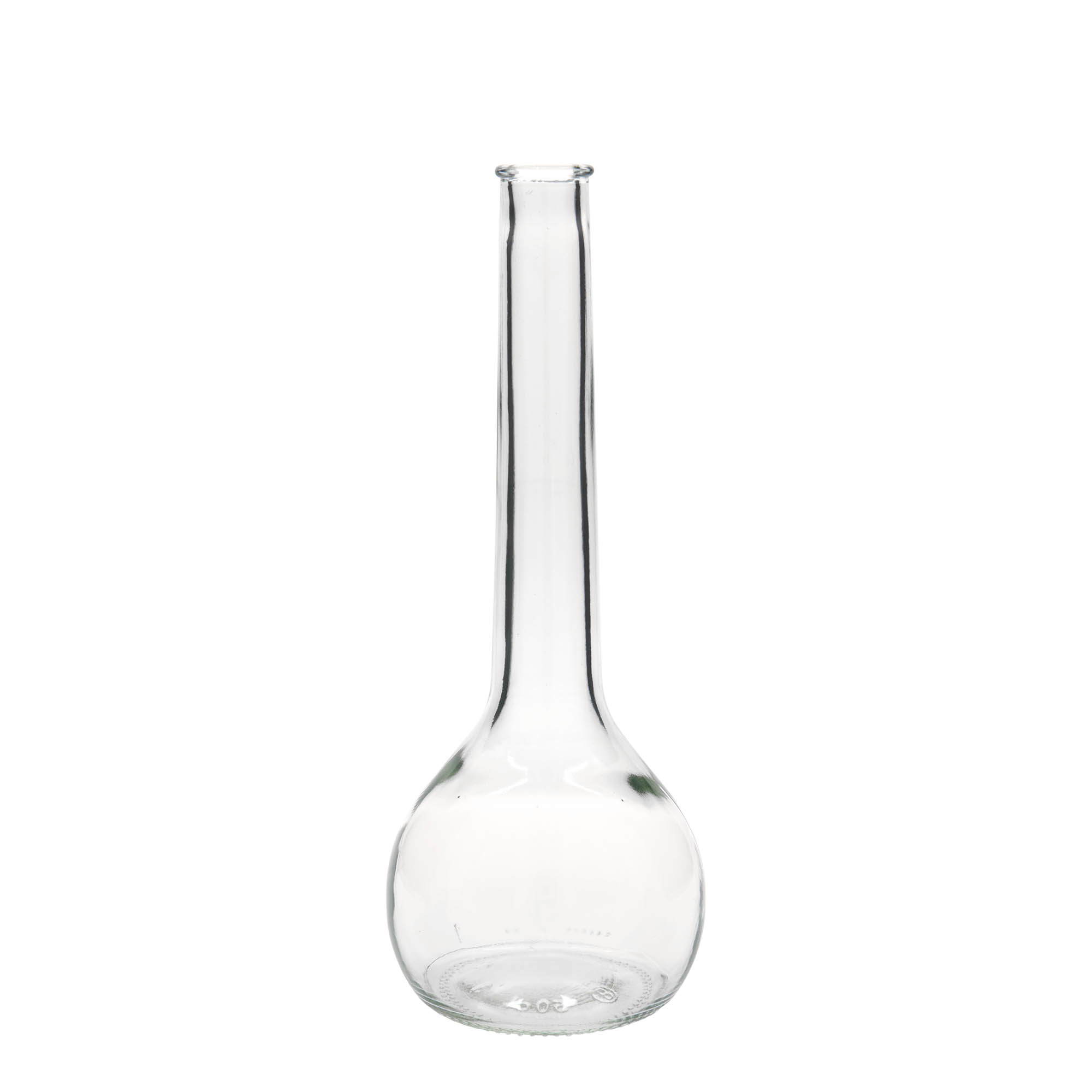 Botella de vidrio de 500 ml 'Tulipano', boca: corcho