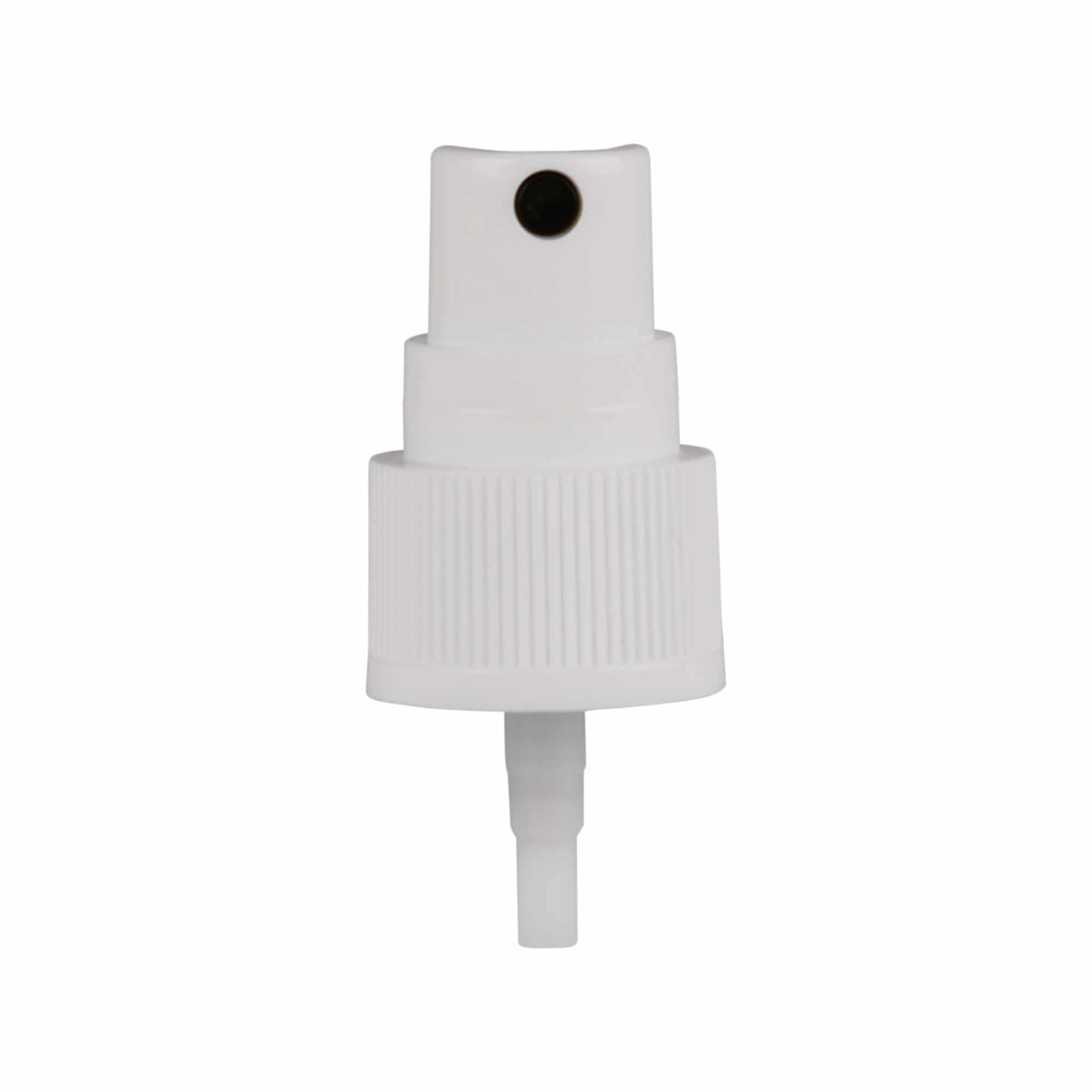 Tapón de rosca con pulverizador, plástico de PP, blanco, para boca: GPI 20/410 Tapón de rosca con pulverizador, plástico de PP, blanco, para boca: GPI 20/410