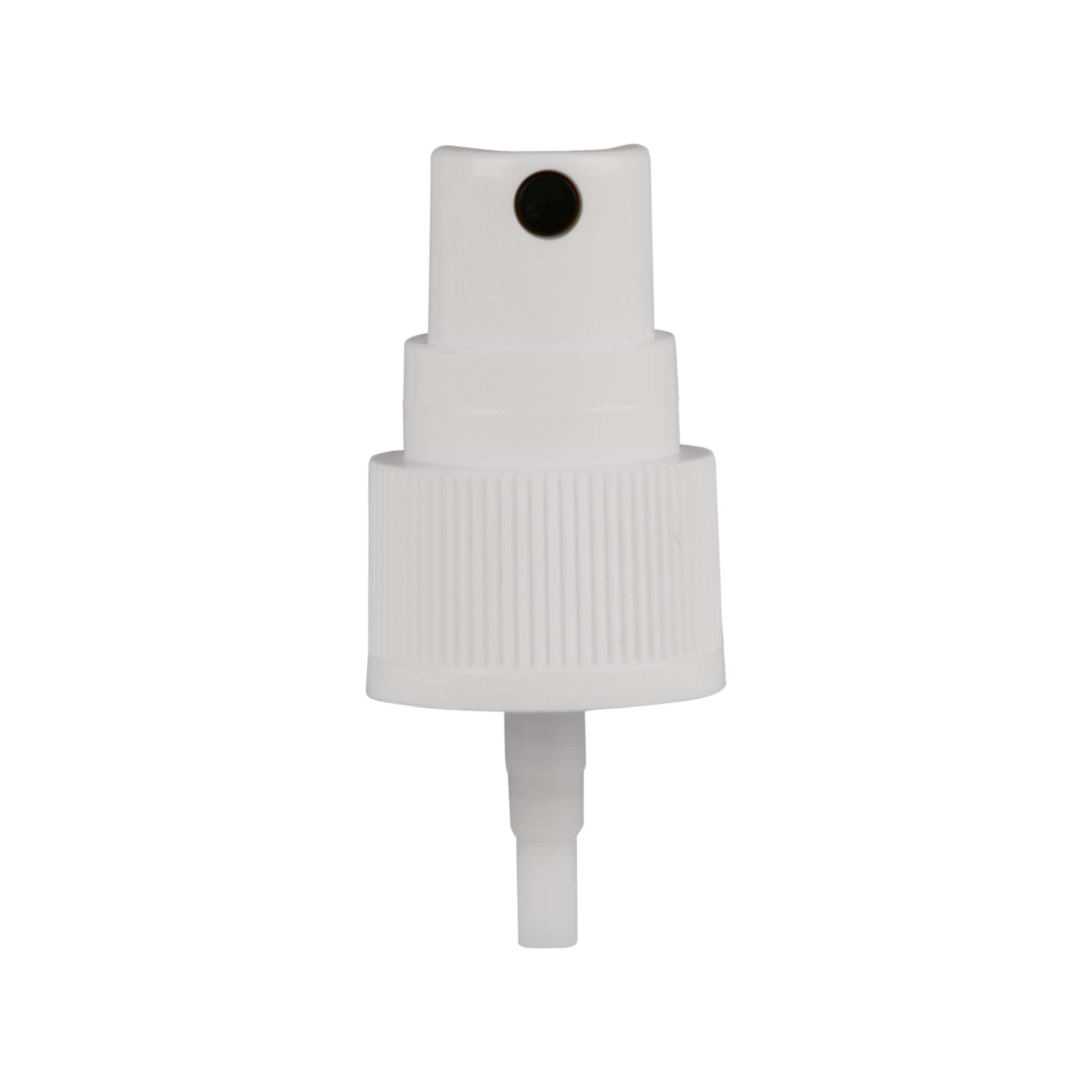 Tapón de rosca pulverizador, plástico PP, blanco, para boquilla: 20/410