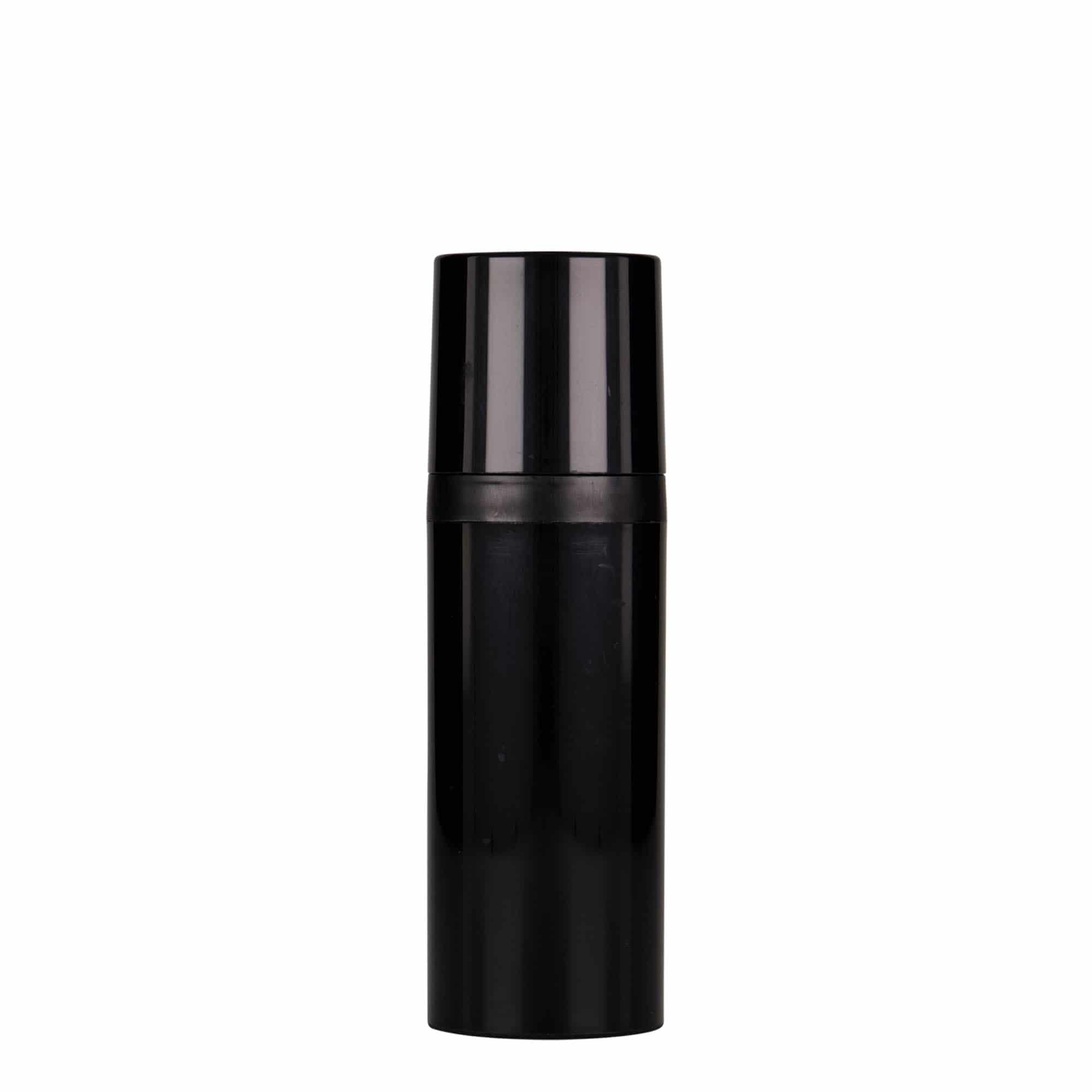 Dispensador Airless de 50 ml 'Mezzo', plástico PP, negro