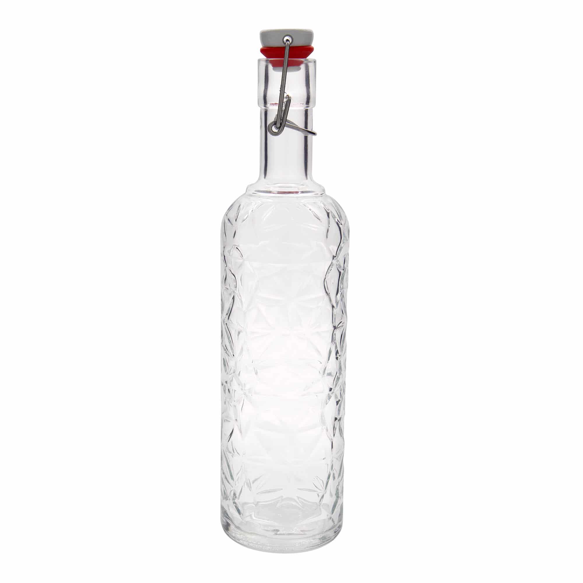 Botella de vidrio 'Oriente' de 1000 ml, boca: tapón mecánico