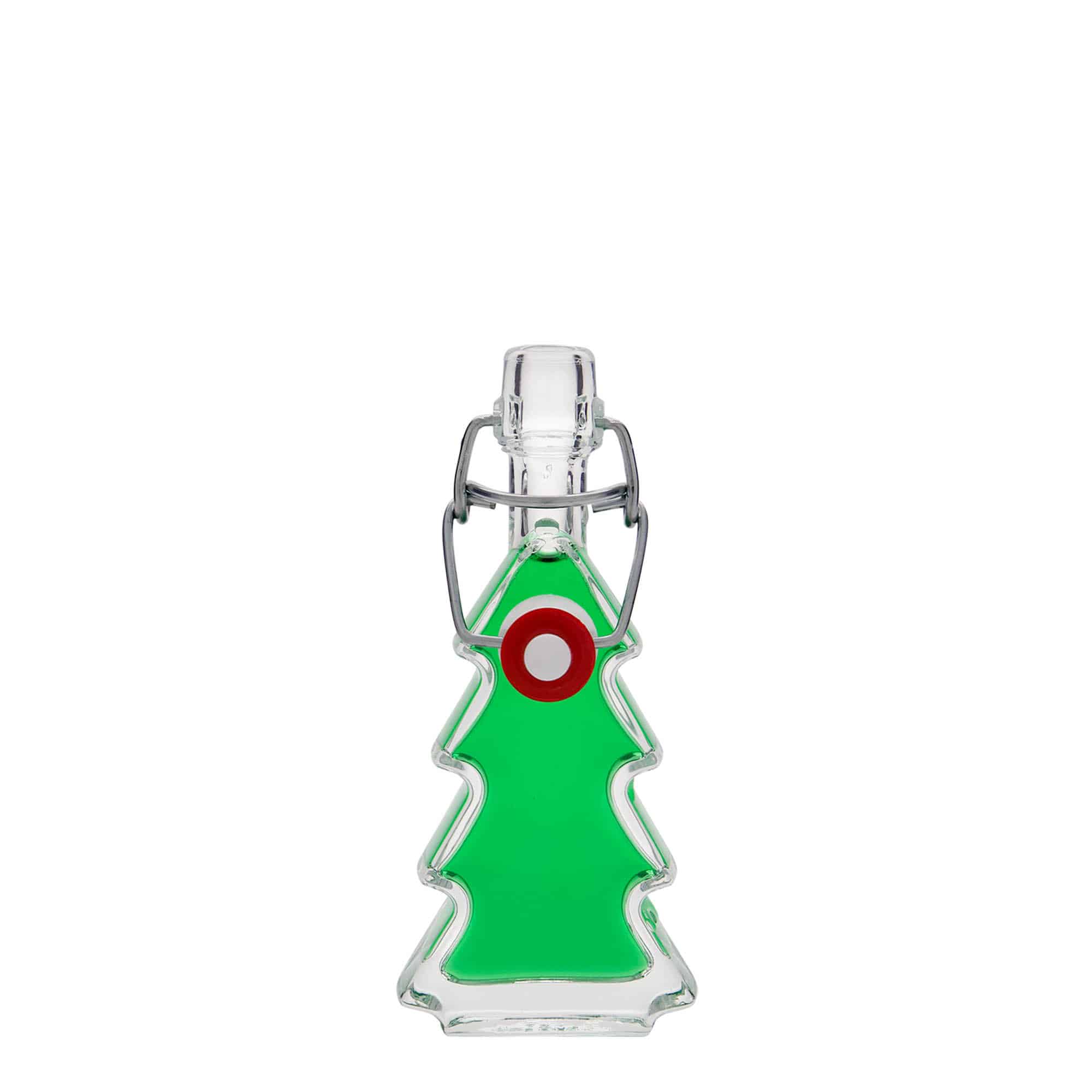 Botella de vidrio 'Árbol de Navidad' de 40 ml, boca: tapón mecánico