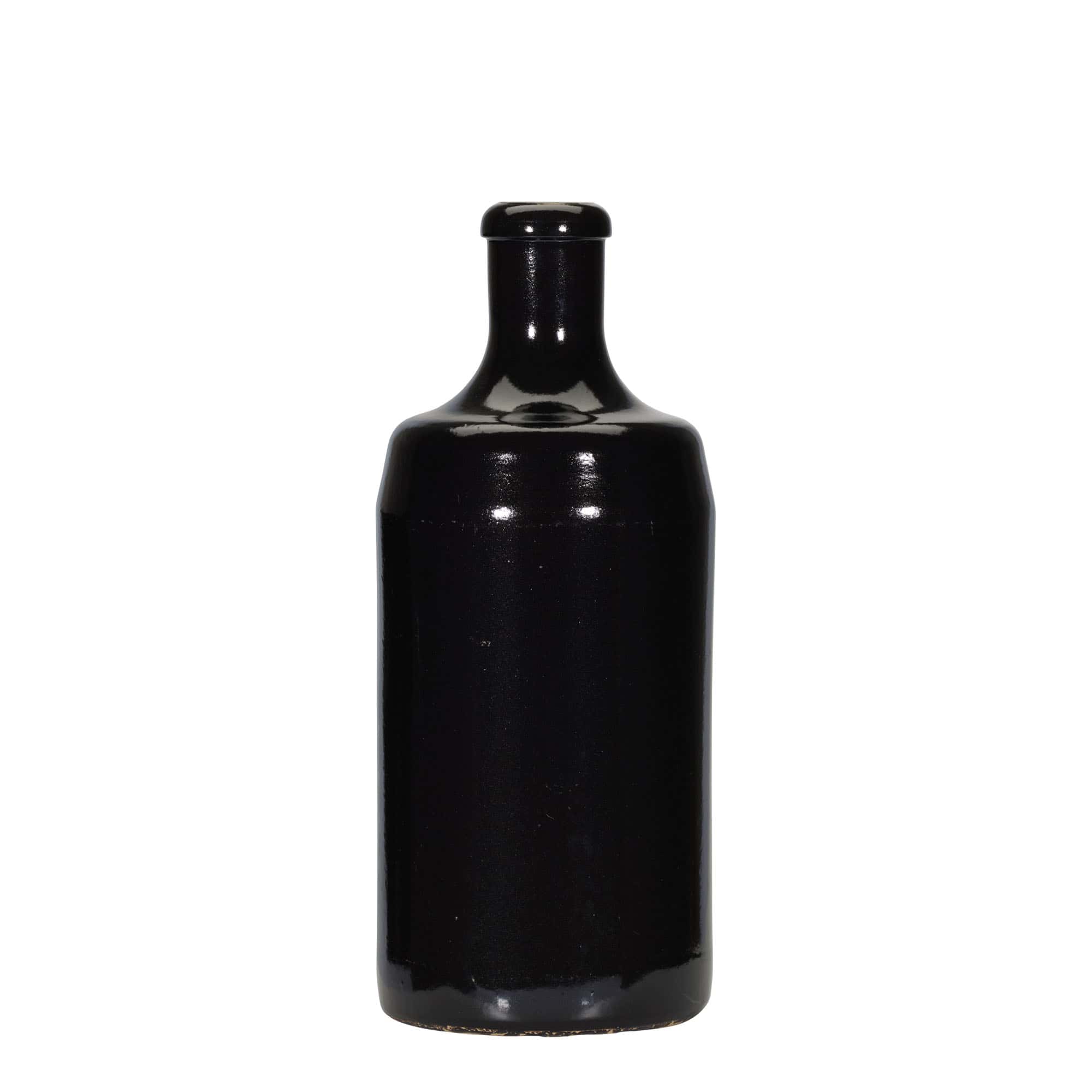 Jarra de barro 'Calvados' de 700 ml, gres, negro, boca: corcho Jarra de barro 'Calvados' de 700 ml, gres, negro, boca: corcho