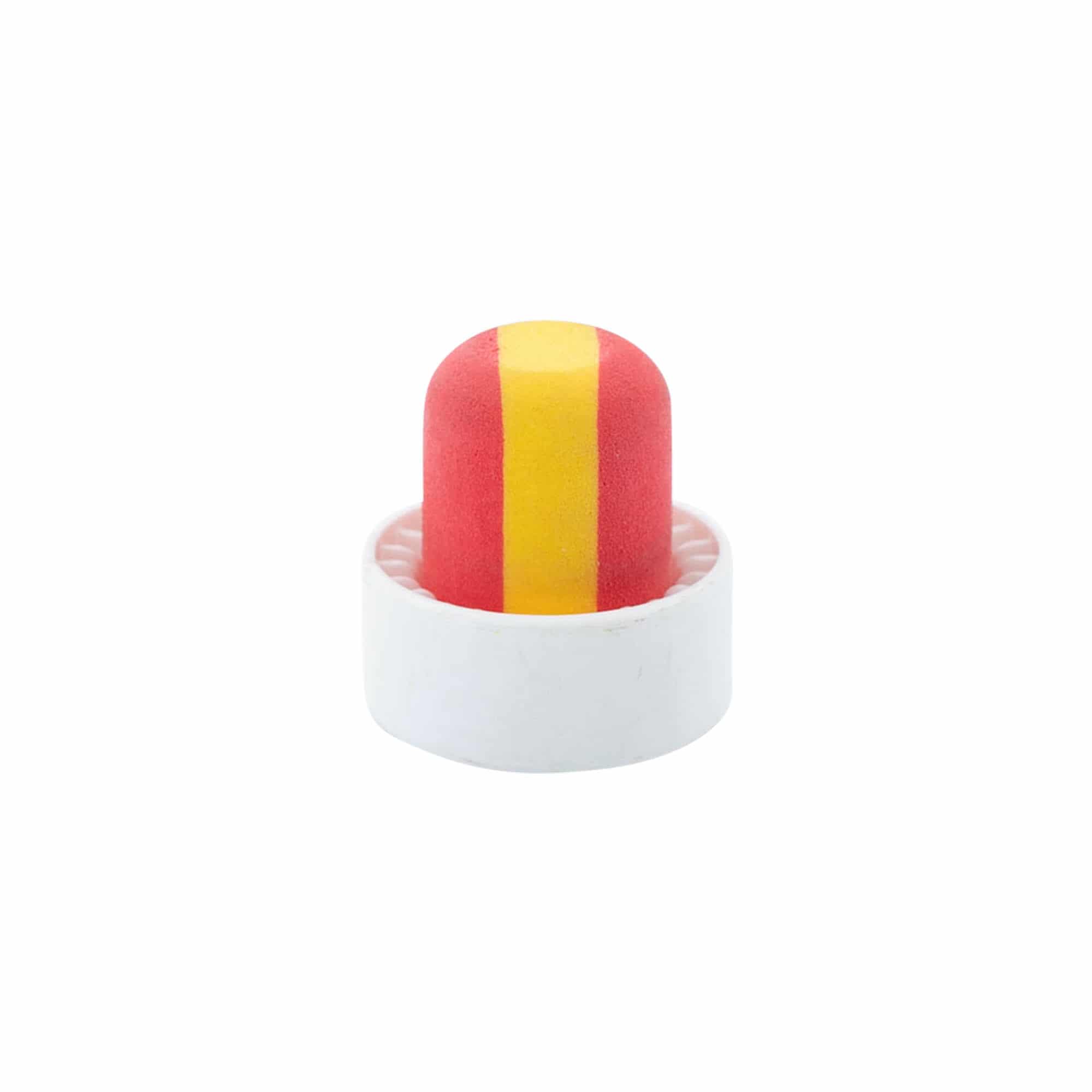 Tapón de asa 19 mm 'España', plástico, multicolor, para boca: corcho