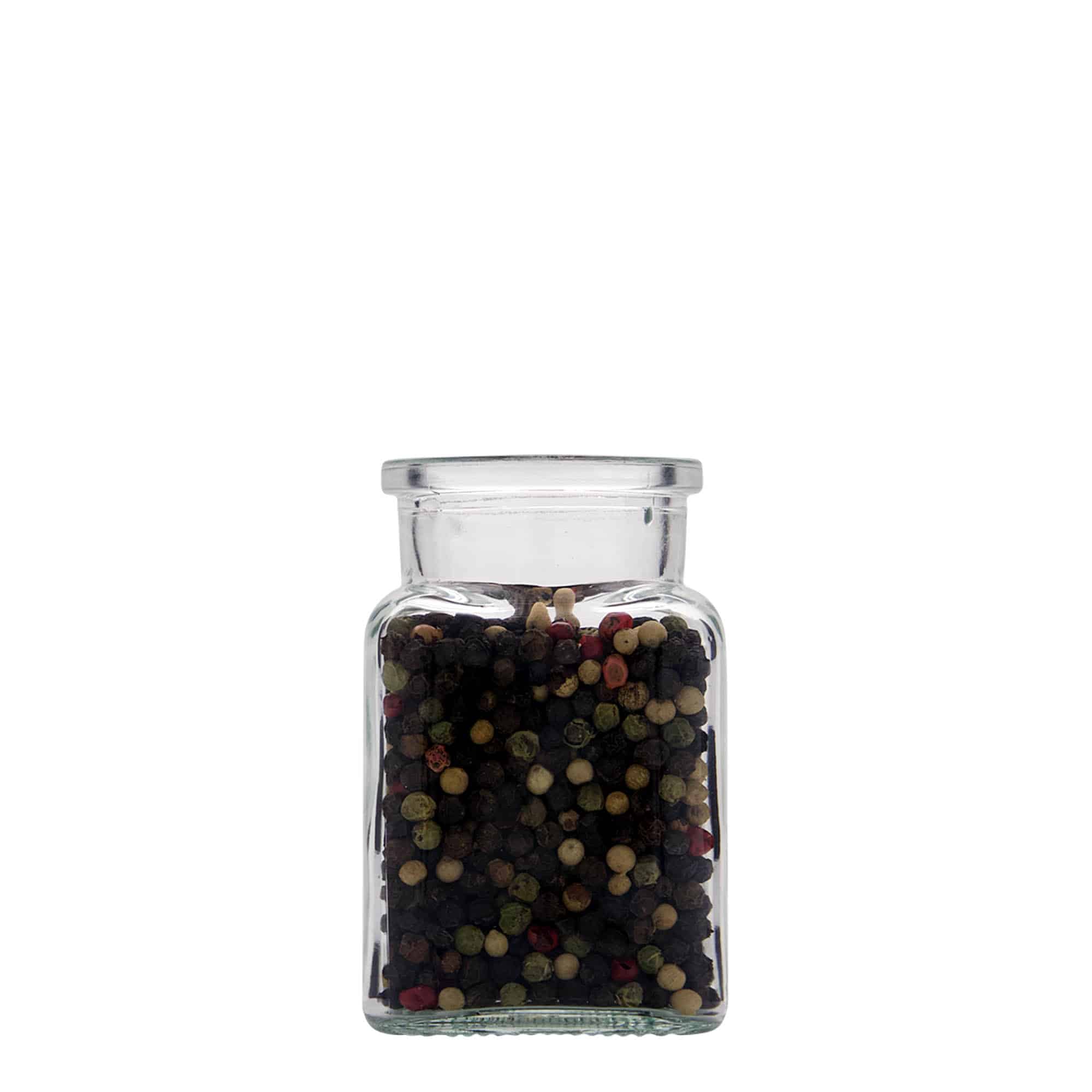 150 ml tarro de corcho, cuadrado, boca: corcho