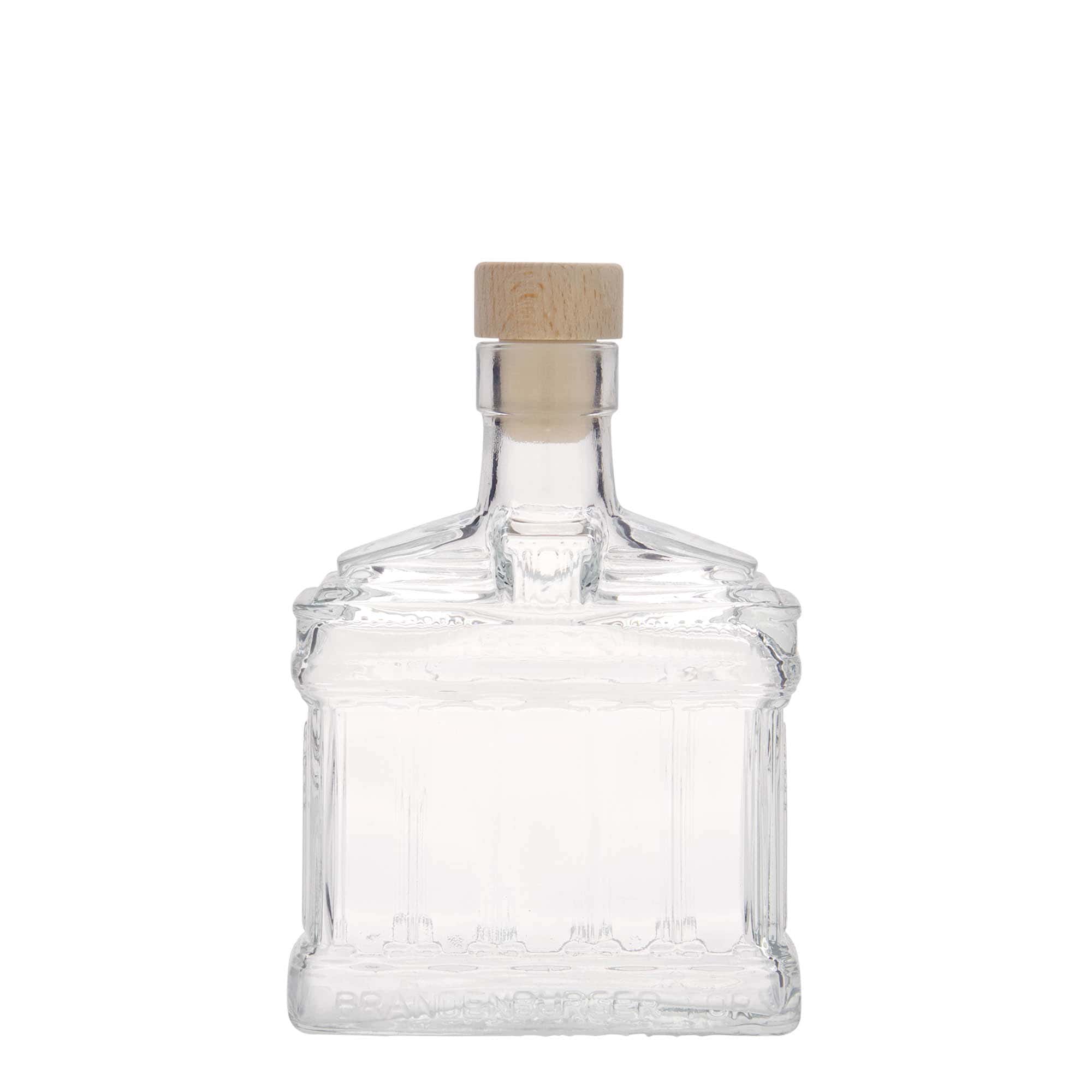 Botella de vidrio 'Puerta de Brandeburgo' de 200 ml, boca: corcho