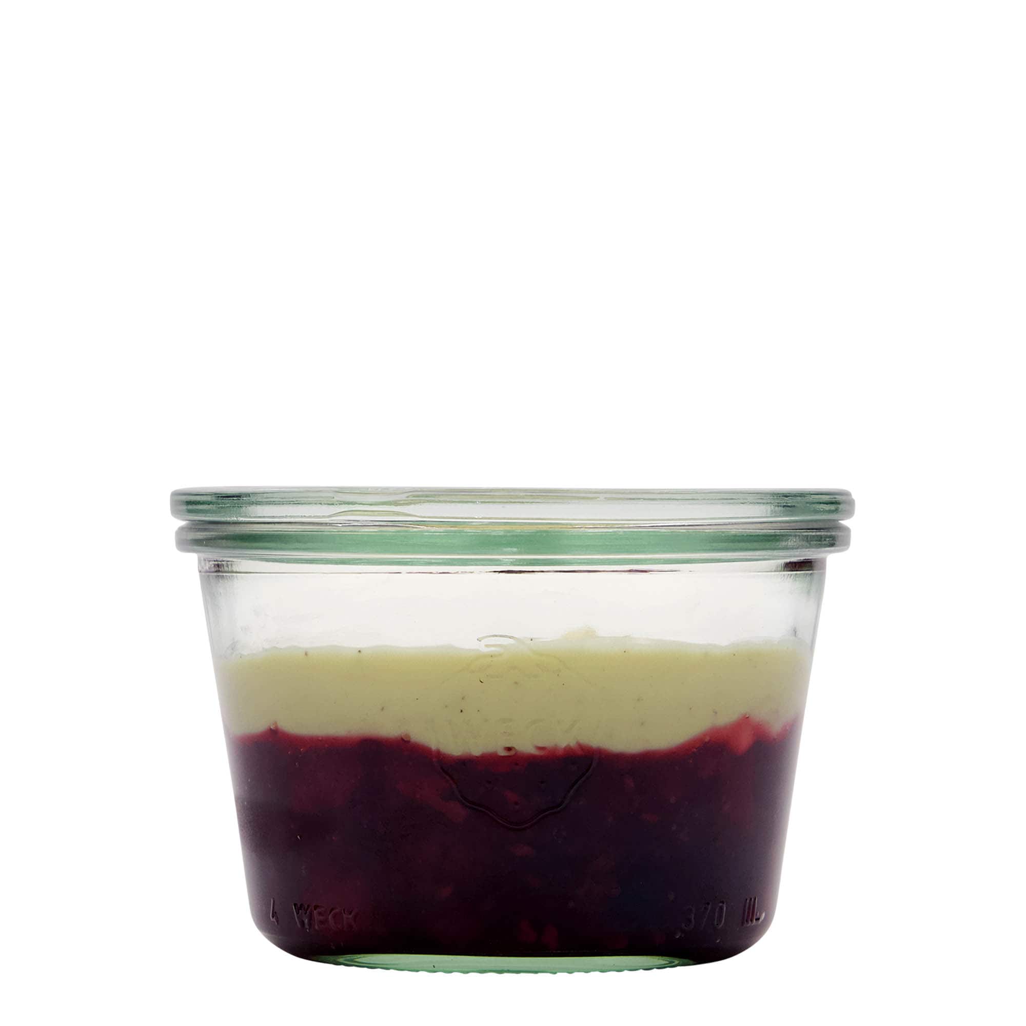 370 ml tarro WECK con caída, boca: borde redondo