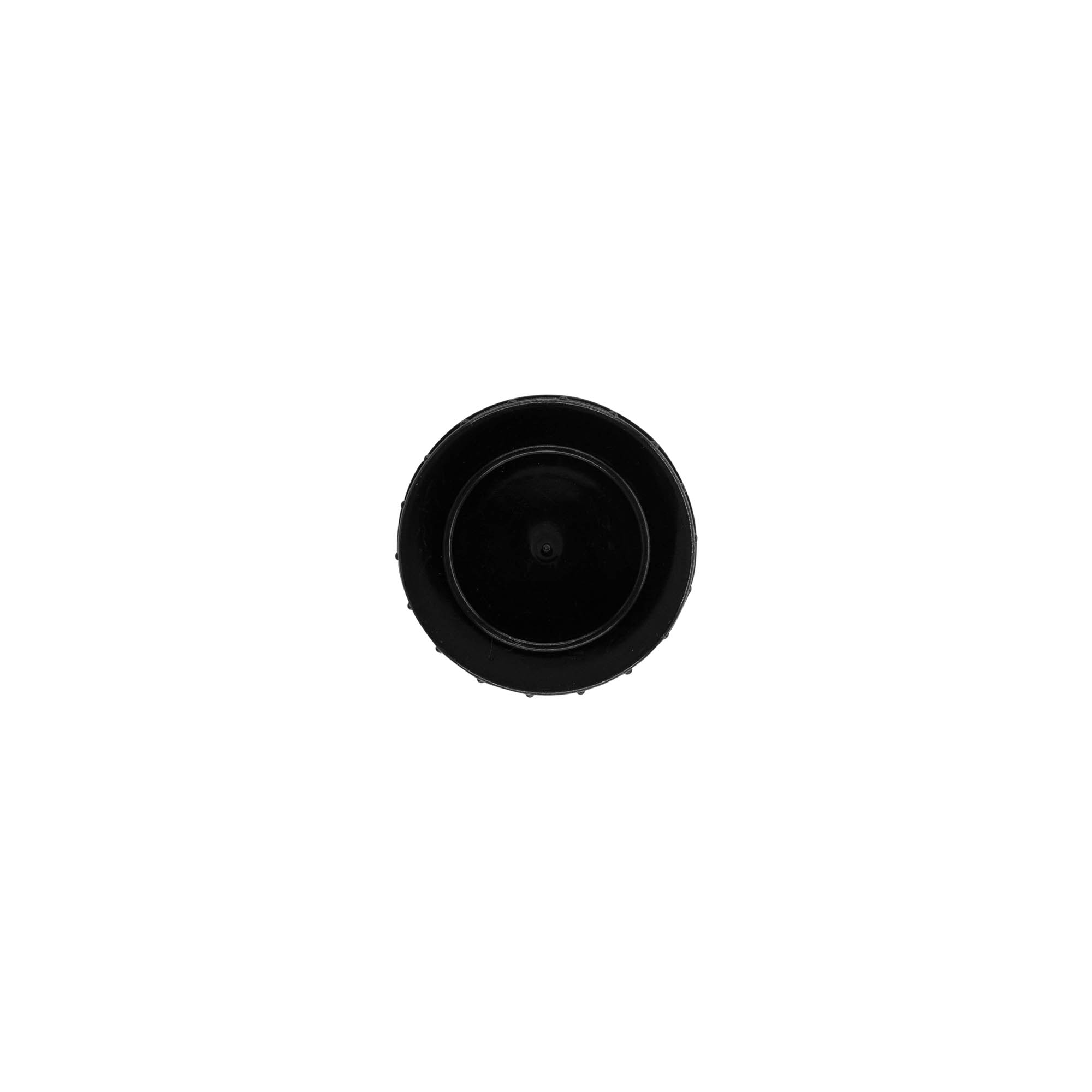 Tapa roscada, plástico PP, negro, para boca: DIN 40