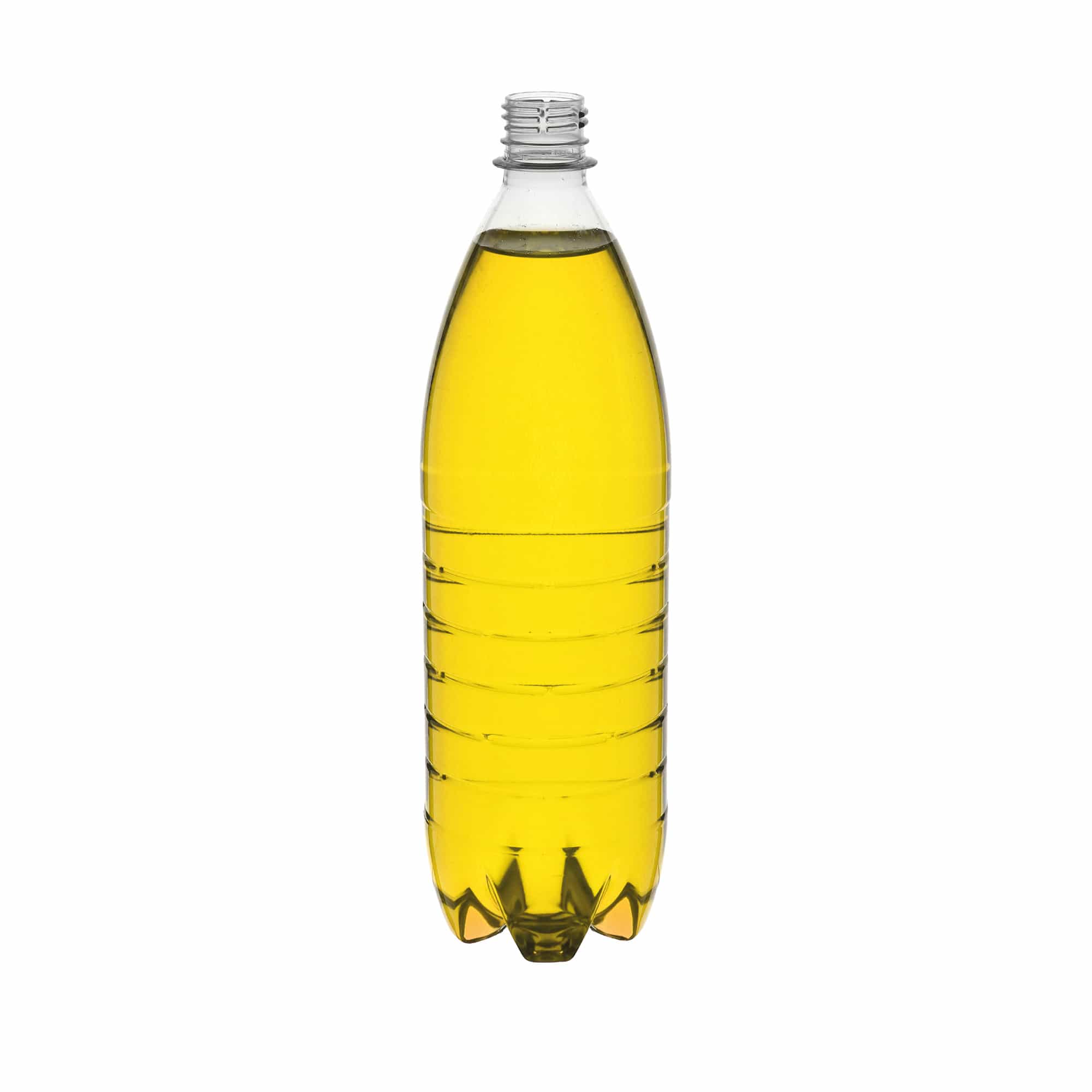 Botella universal de PET de 1000 ml, plástico, boca: PCO28