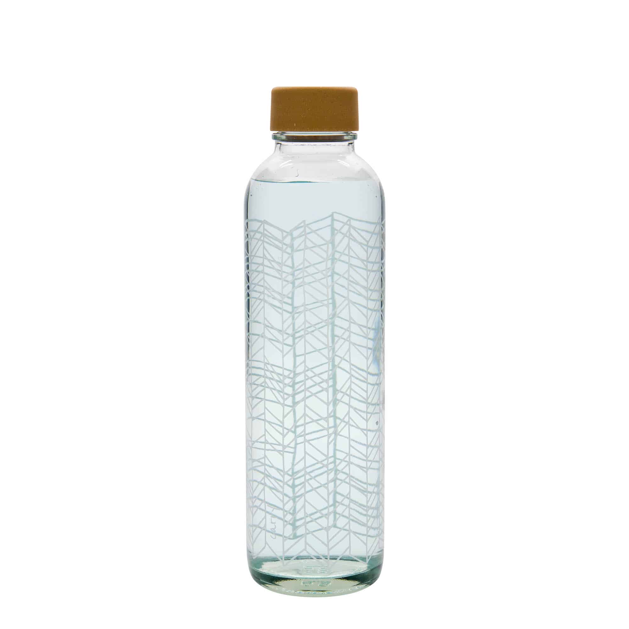 Botella de agua 'CARRY Bottle' de 700 ml, motivo: Structure of Life, boca: tapón de rosca