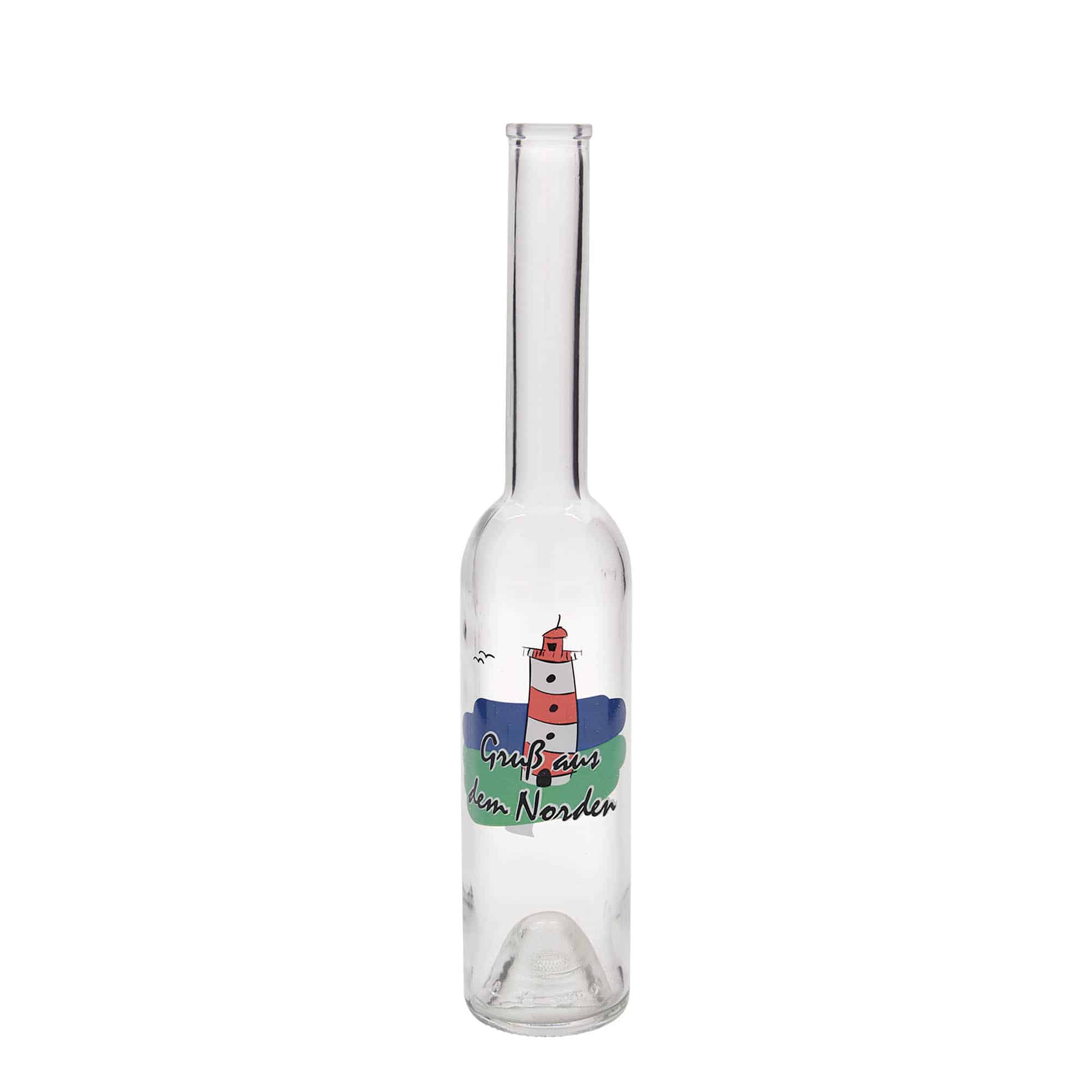 Botella de vidrio 'Opera' de 350 ml, motivo: norte, boca: corcho Botella de vidrio 'Opera' de 350 ml, motivo: norte, boca: corcho