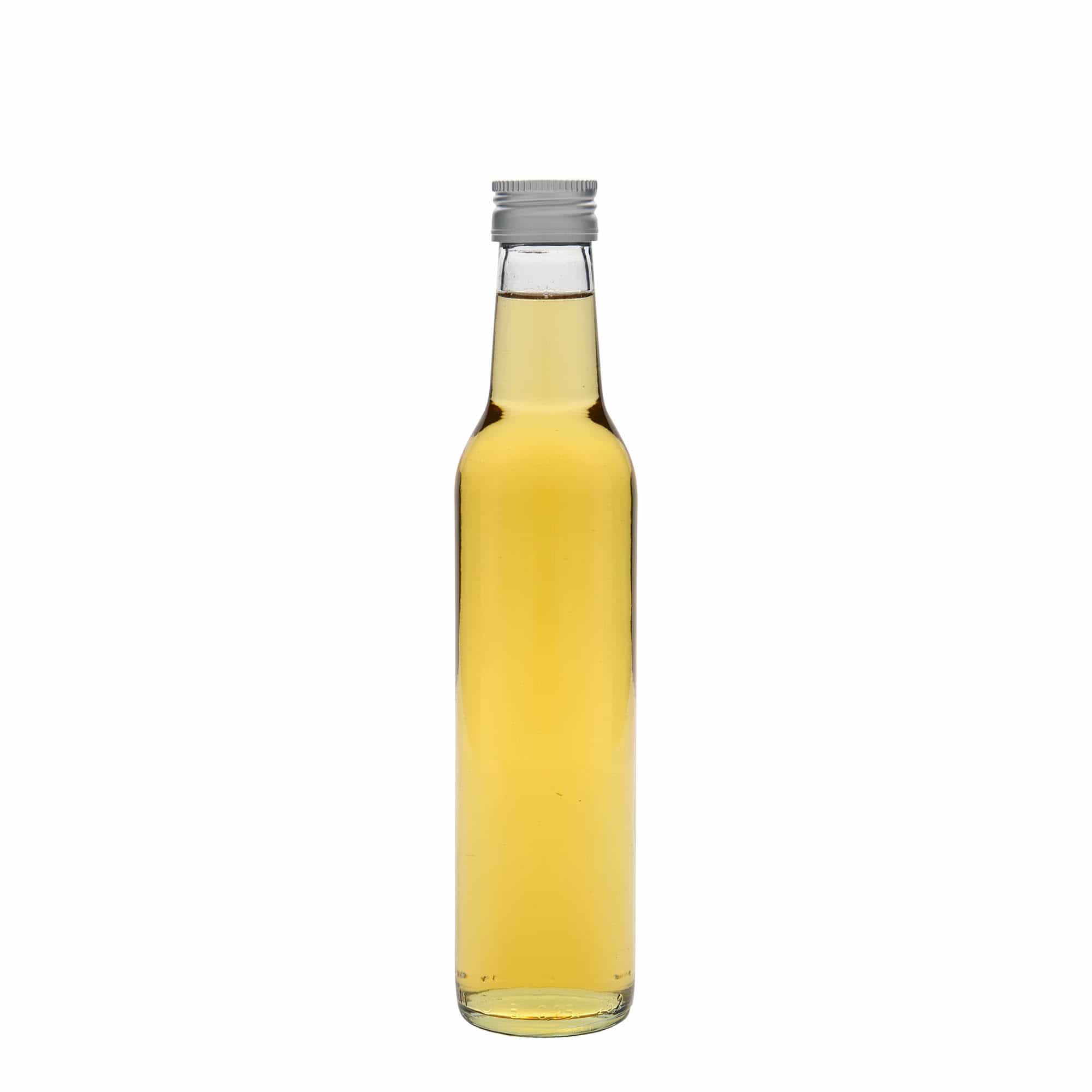 Botella de vidrio de 250 ml 'Cilindrica', boca: PP 28