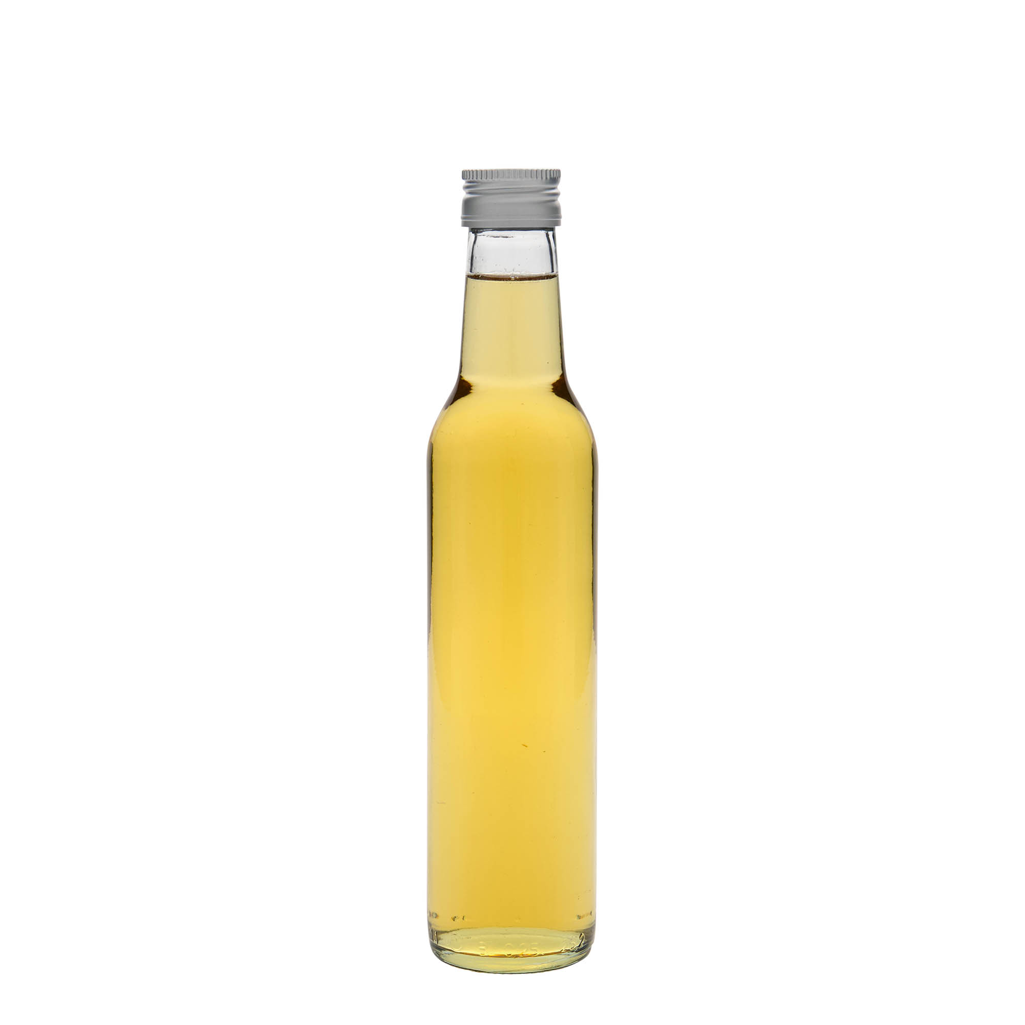 Botella de vidrio de 250 ml 'Cilindrica', boca: PP 28 Botella de vidrio de 250 ml 'Cilindrica', boca: PP 28