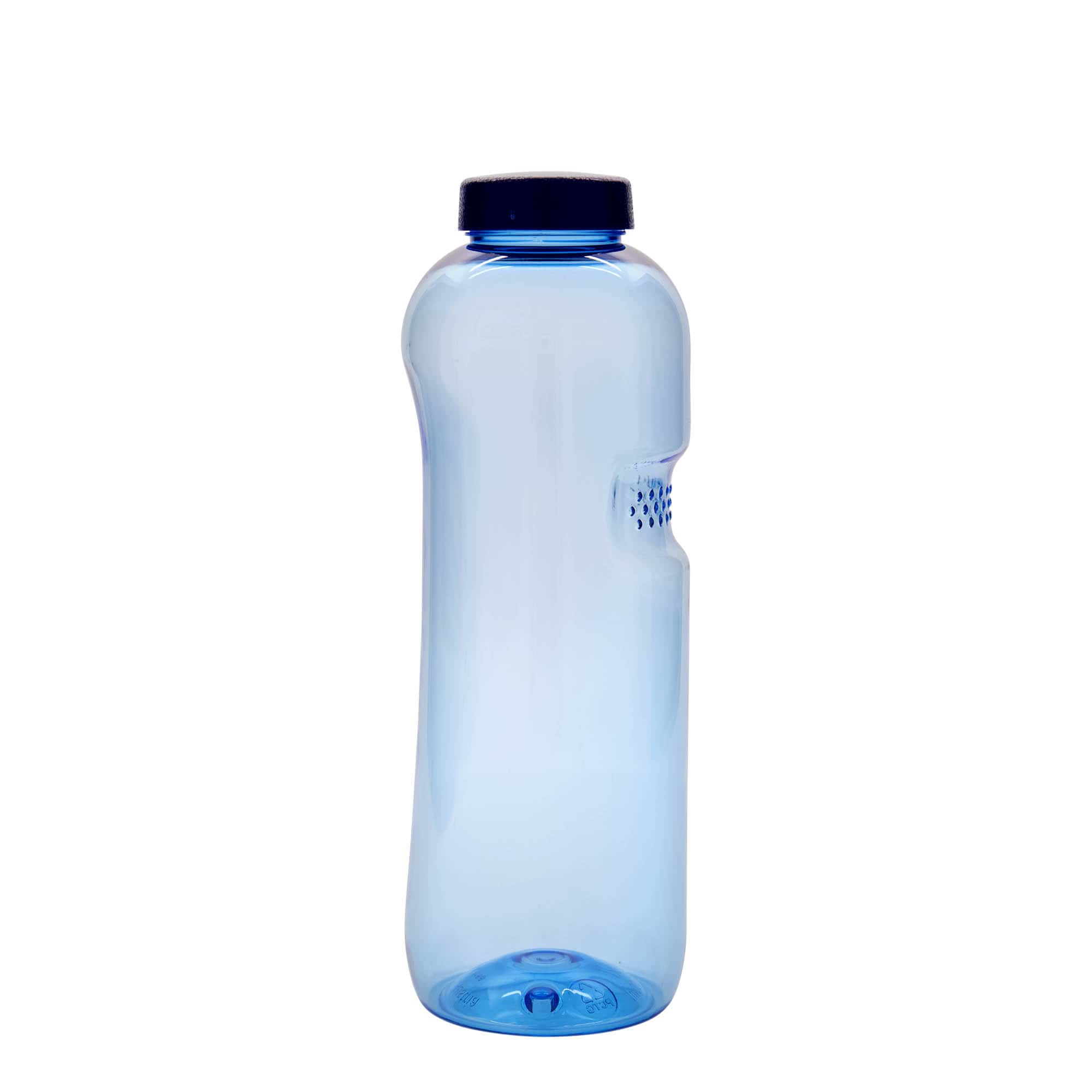 Botella para beber de PET de 1.000 ml «Kavodrink», plástico, azul