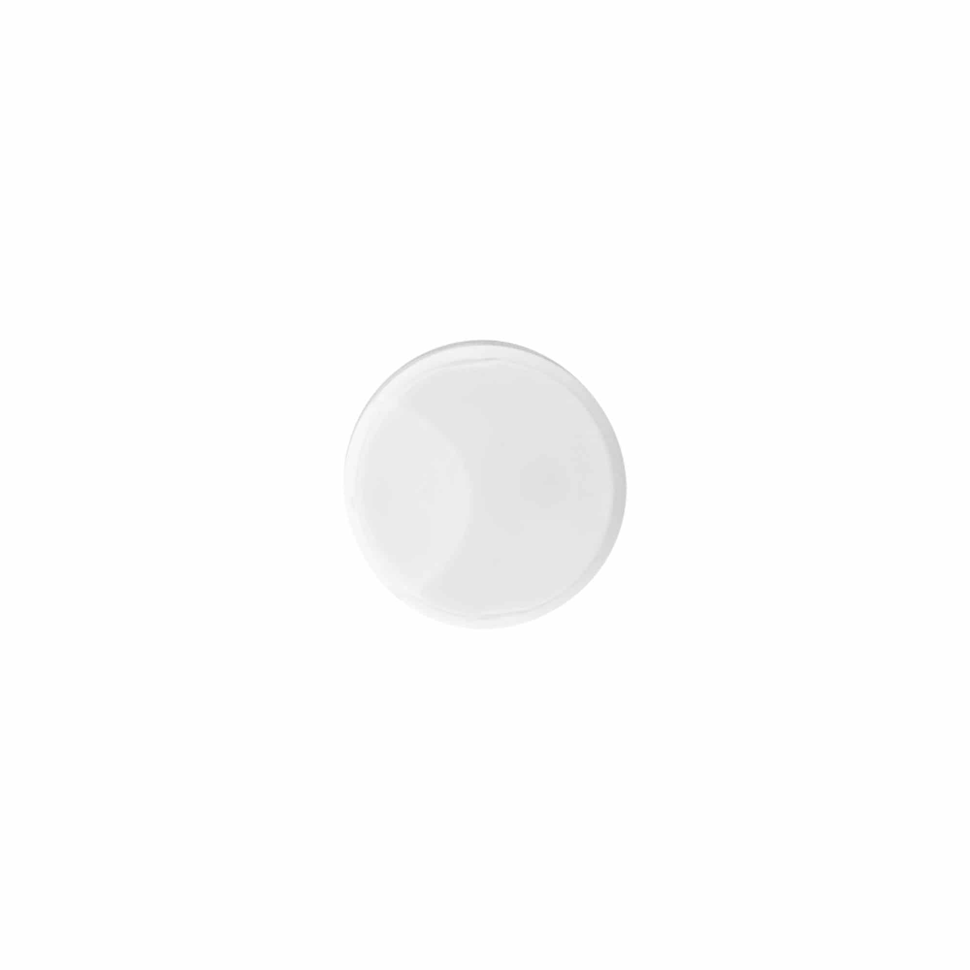 Tapa roscada Disc Top, plástico PP, blanco, para boca: 24/410 Tapa roscada Disc Top, plástico PP, blanco, para boca: 24/410