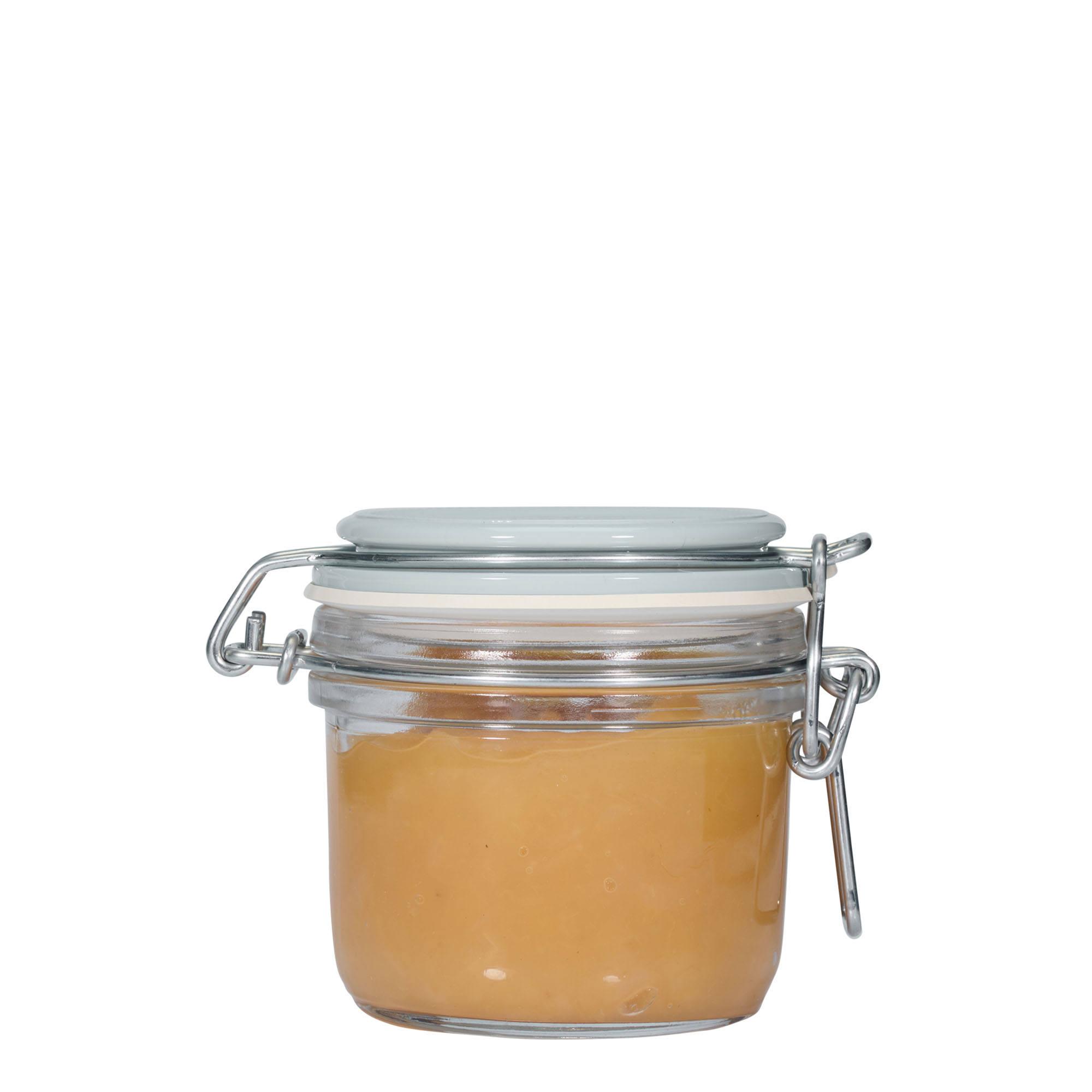 Tarro de vidrio con cierre de alambre 'Fido' de 200 ml, azul, boca: cierre de alambre