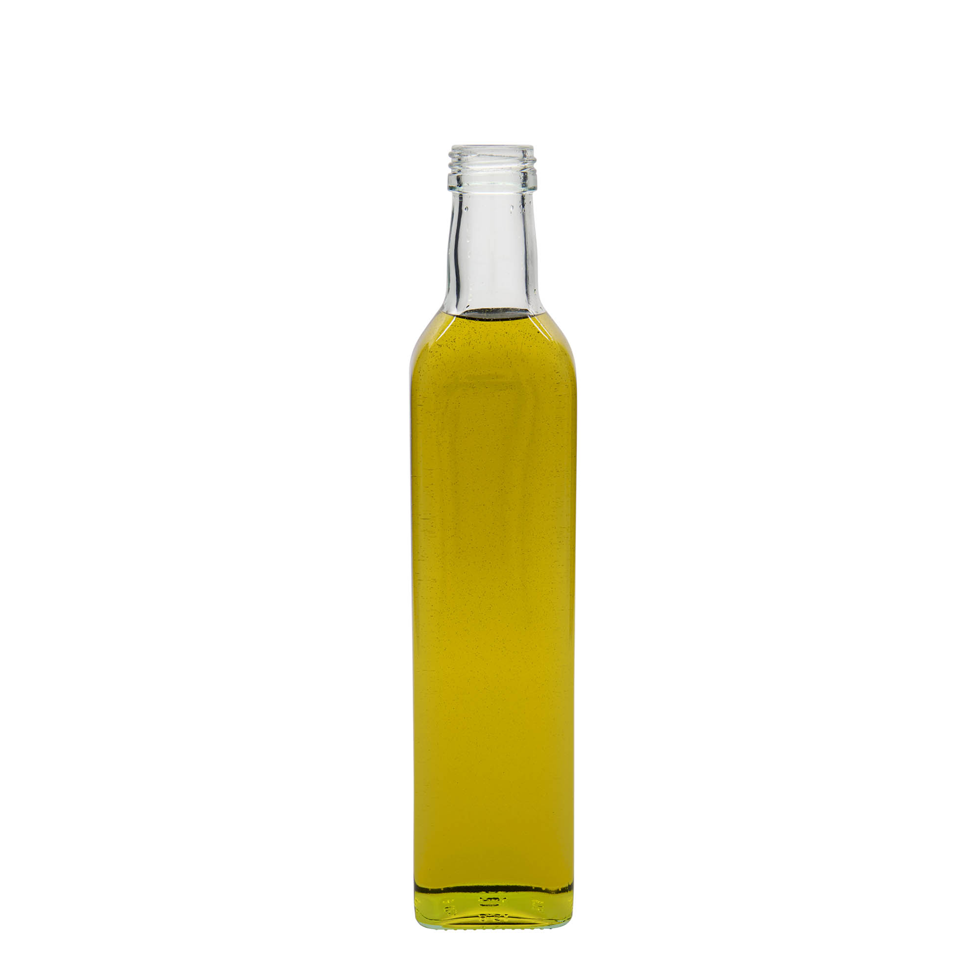 Botella de vidrio de 500 ml «Marasca», cuadrada, boca: PP 31,5