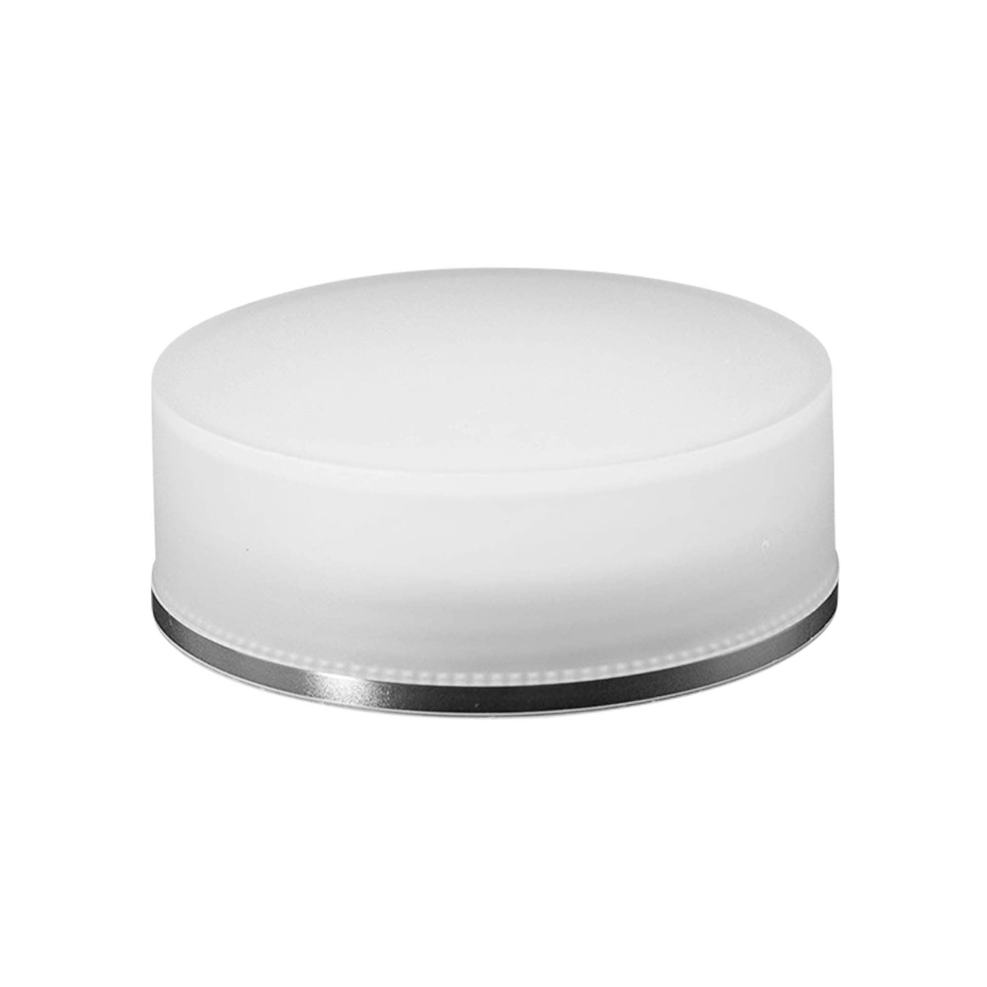 Tapa de rosca 'Edición Clear/Platin', plástico PP, blanca, para boca: 53/2P