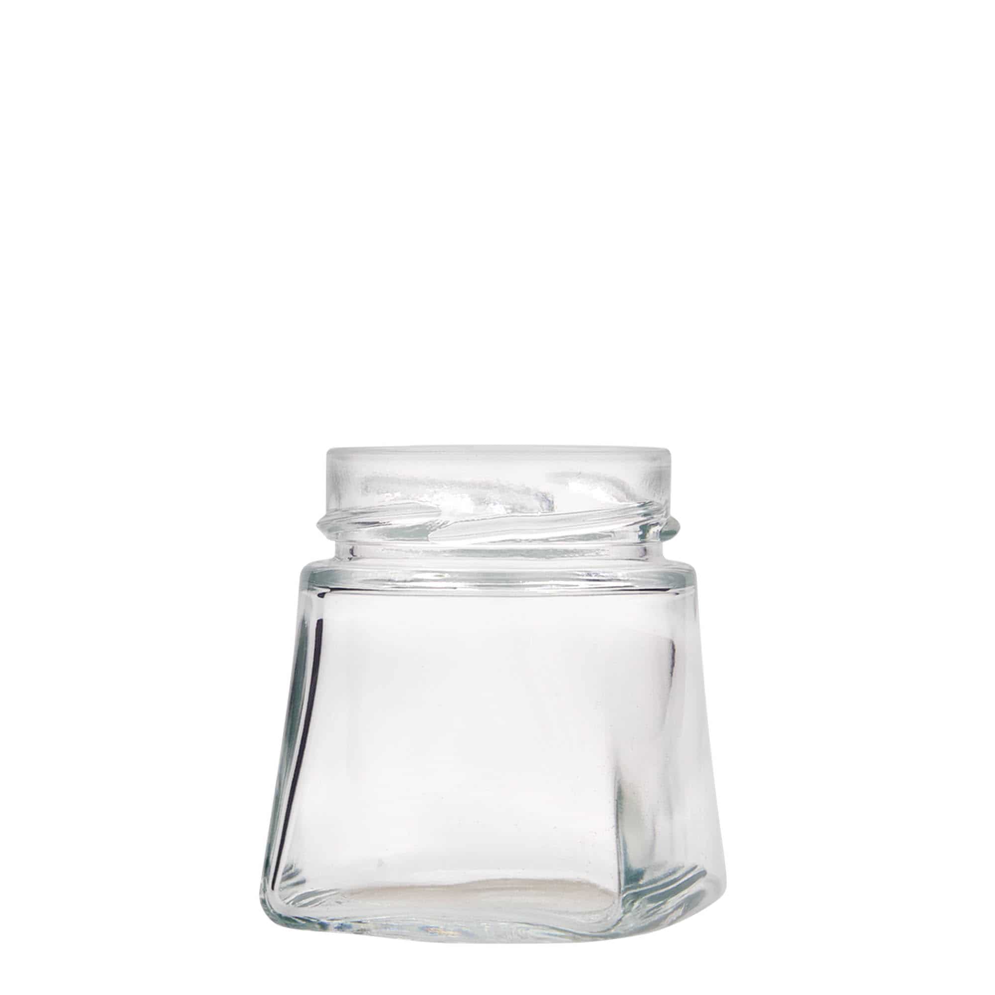 Tarro cuadrado 'Luxor' de 212 ml, boca: Deept-Twist-Off (DTO 63)