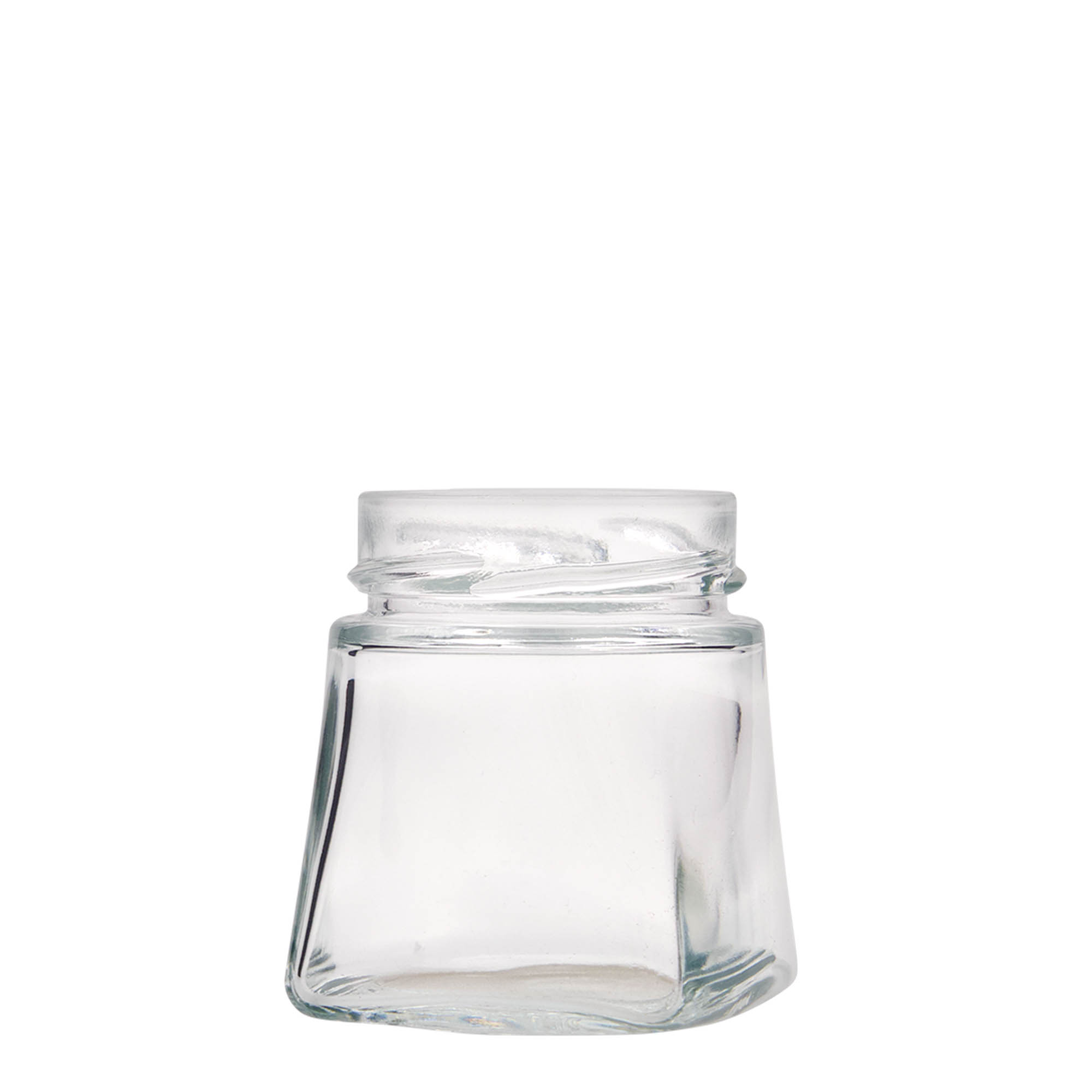 212 ml tarro cuadrado 'Luxor', boca: Deept-Twist-Off (DTO 63)