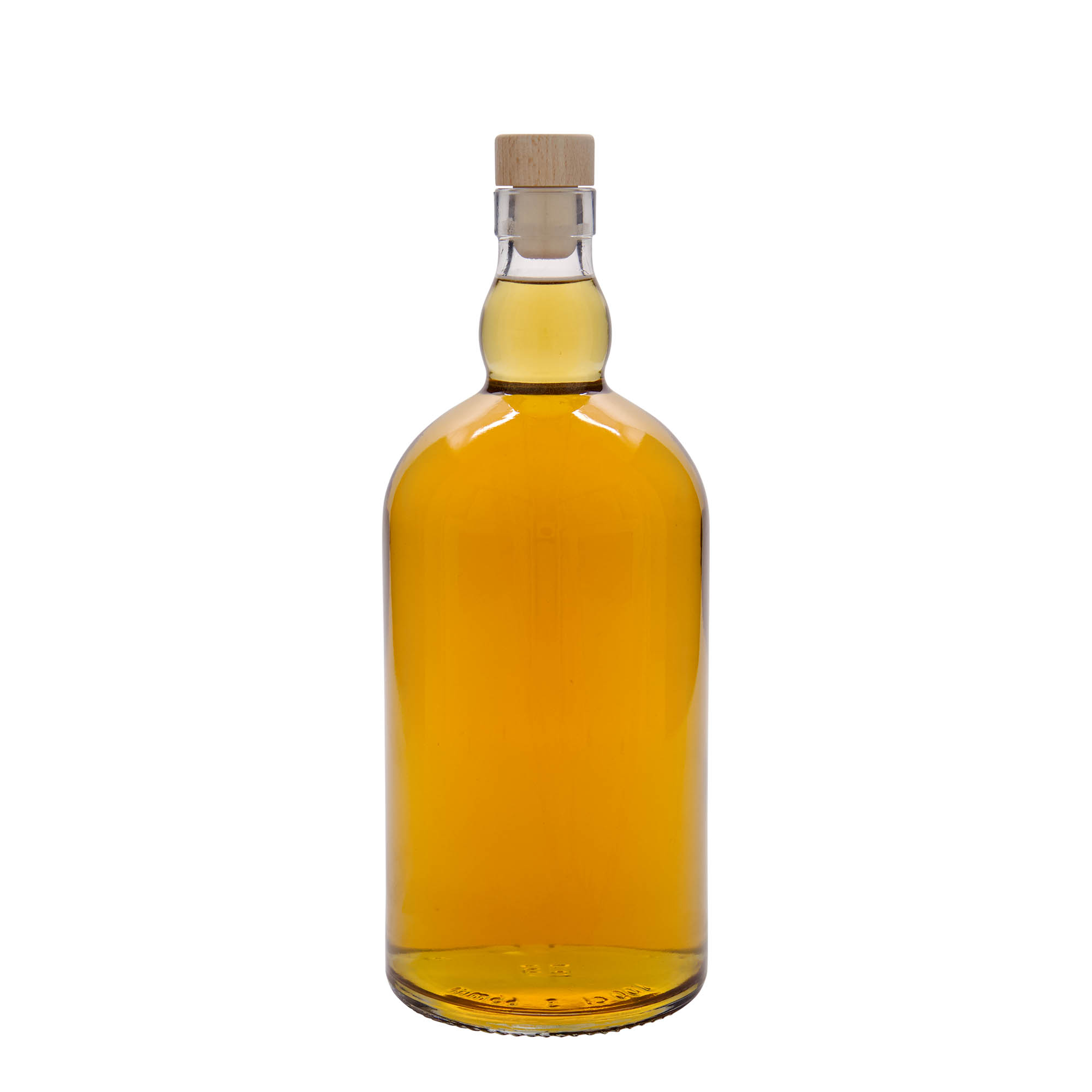 Botella de vidrio de 1000 ml 'Aberdeen', boca: corcho
