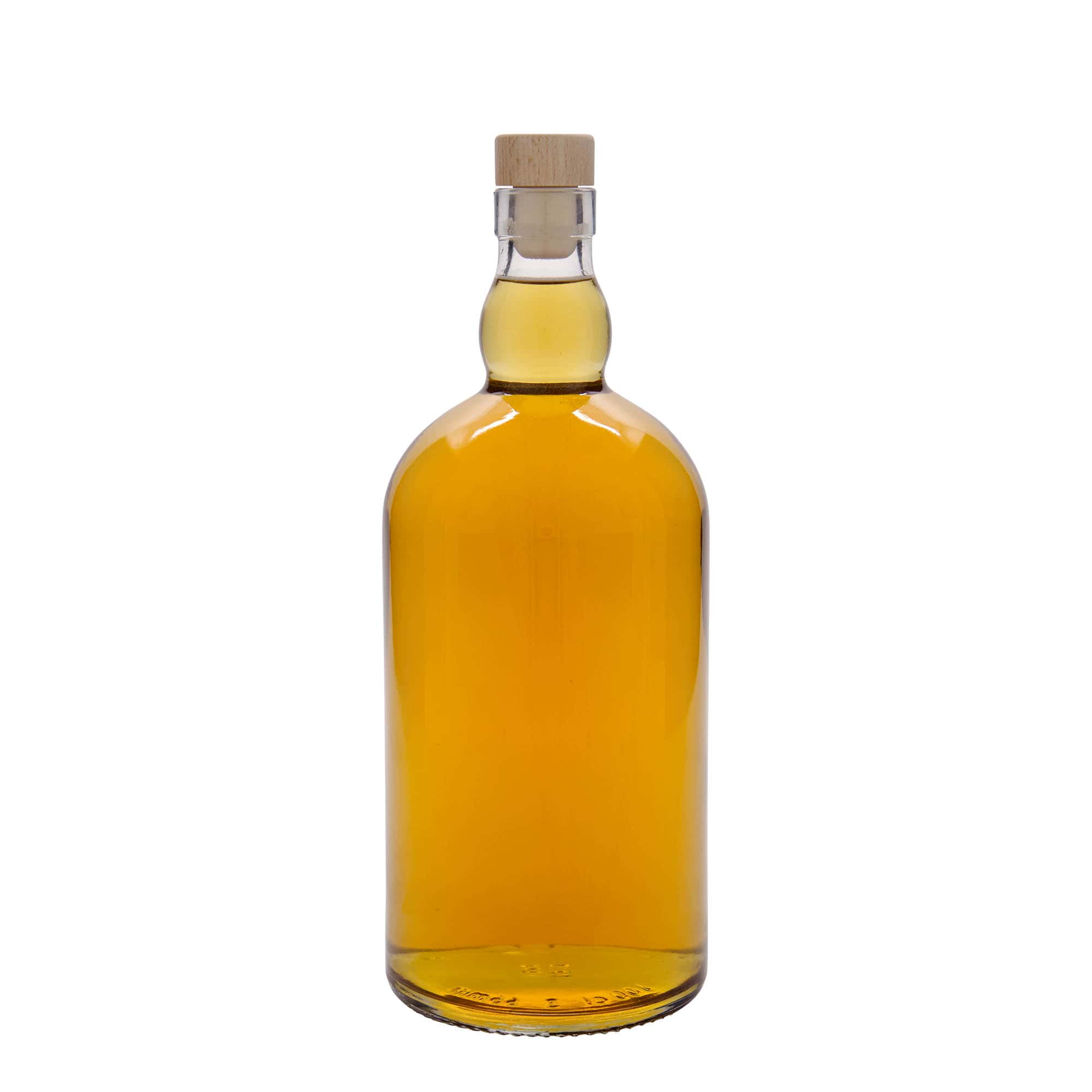 Botella de vidrio de 1000 ml 'Aberdeen', boca: corcho