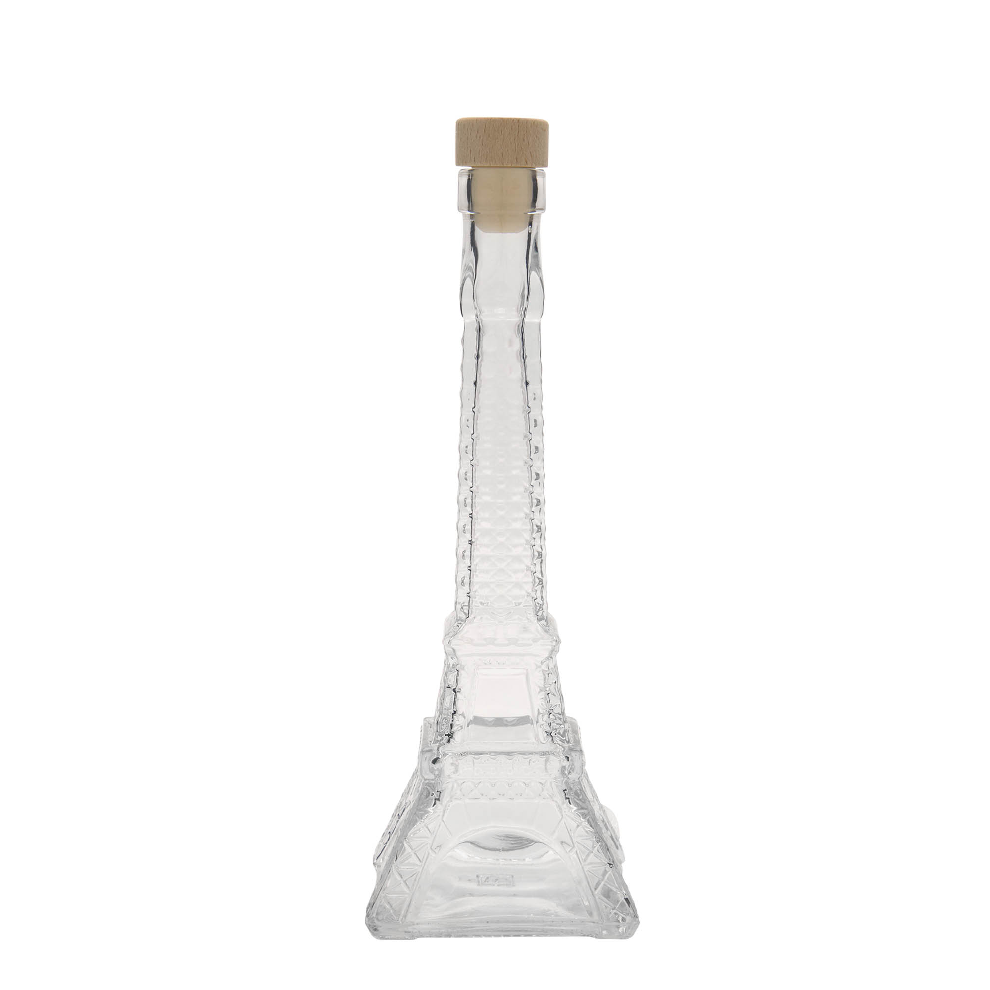 Botella de cristal de 200 ml 'Torre Eiffel', boca: corcho
