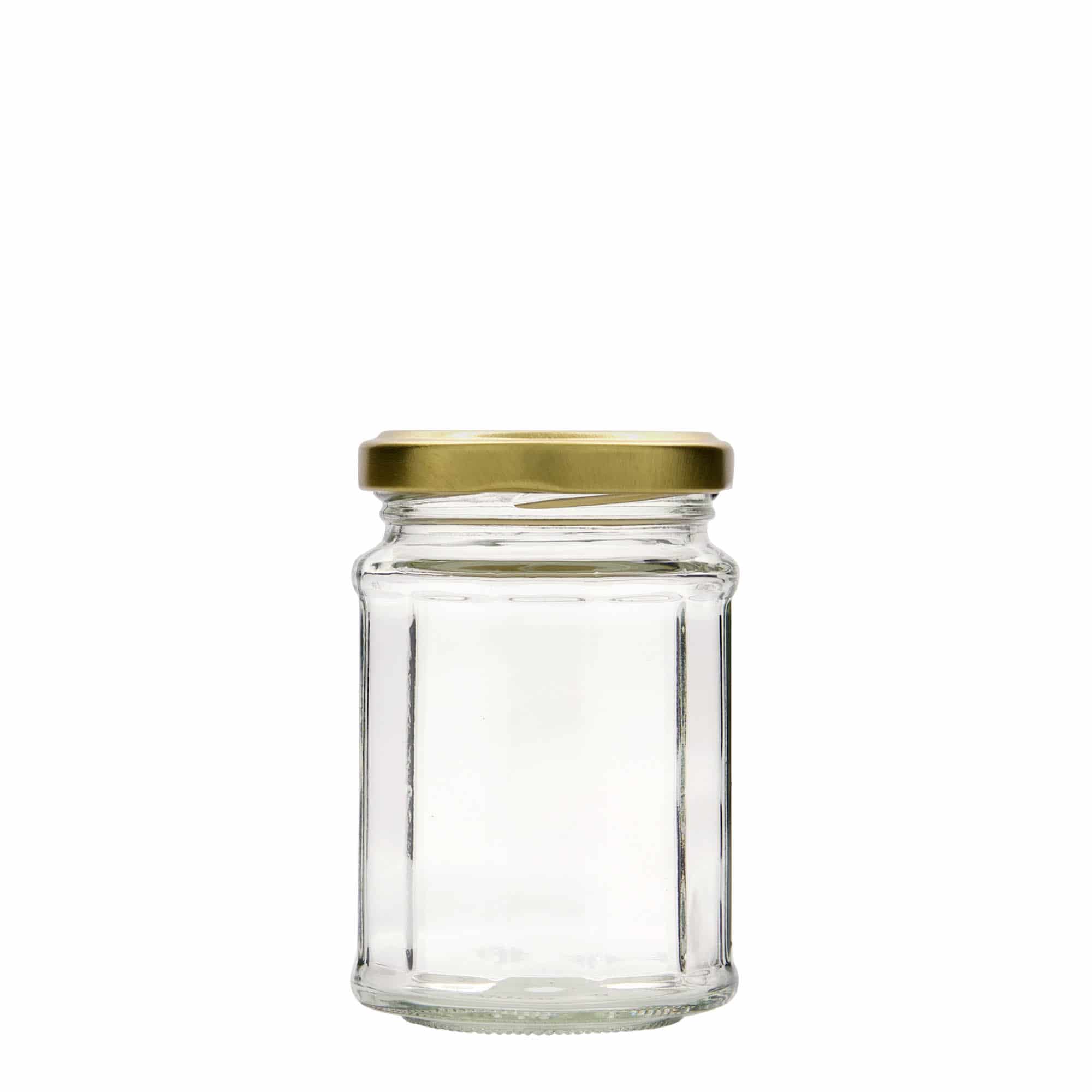 Tarro poligonal de 192 ml, dodecagonal, boca: Twist-Off (TO 58)