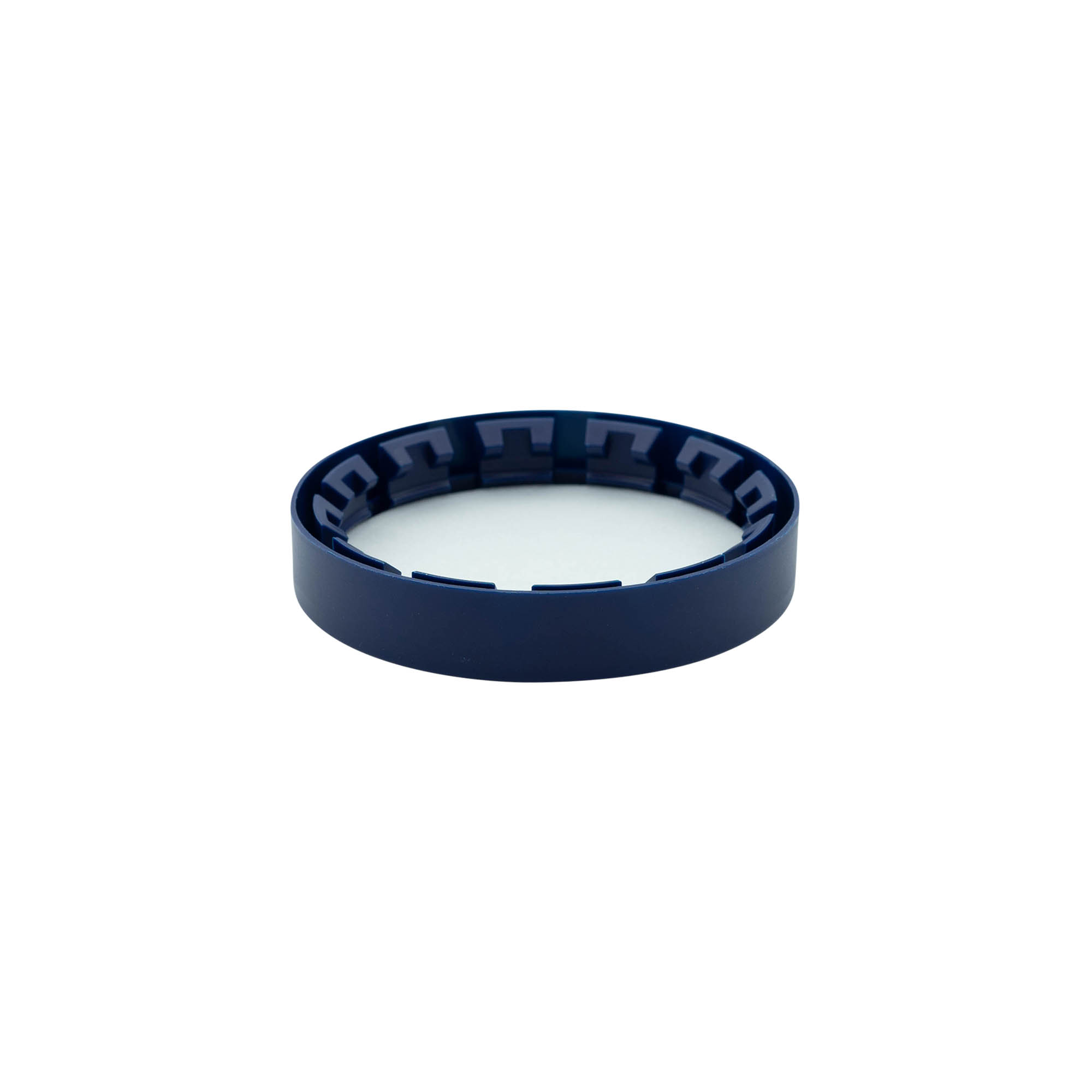 Tapa encajable para maceta cerámica estándar, plástico HDPE, azul