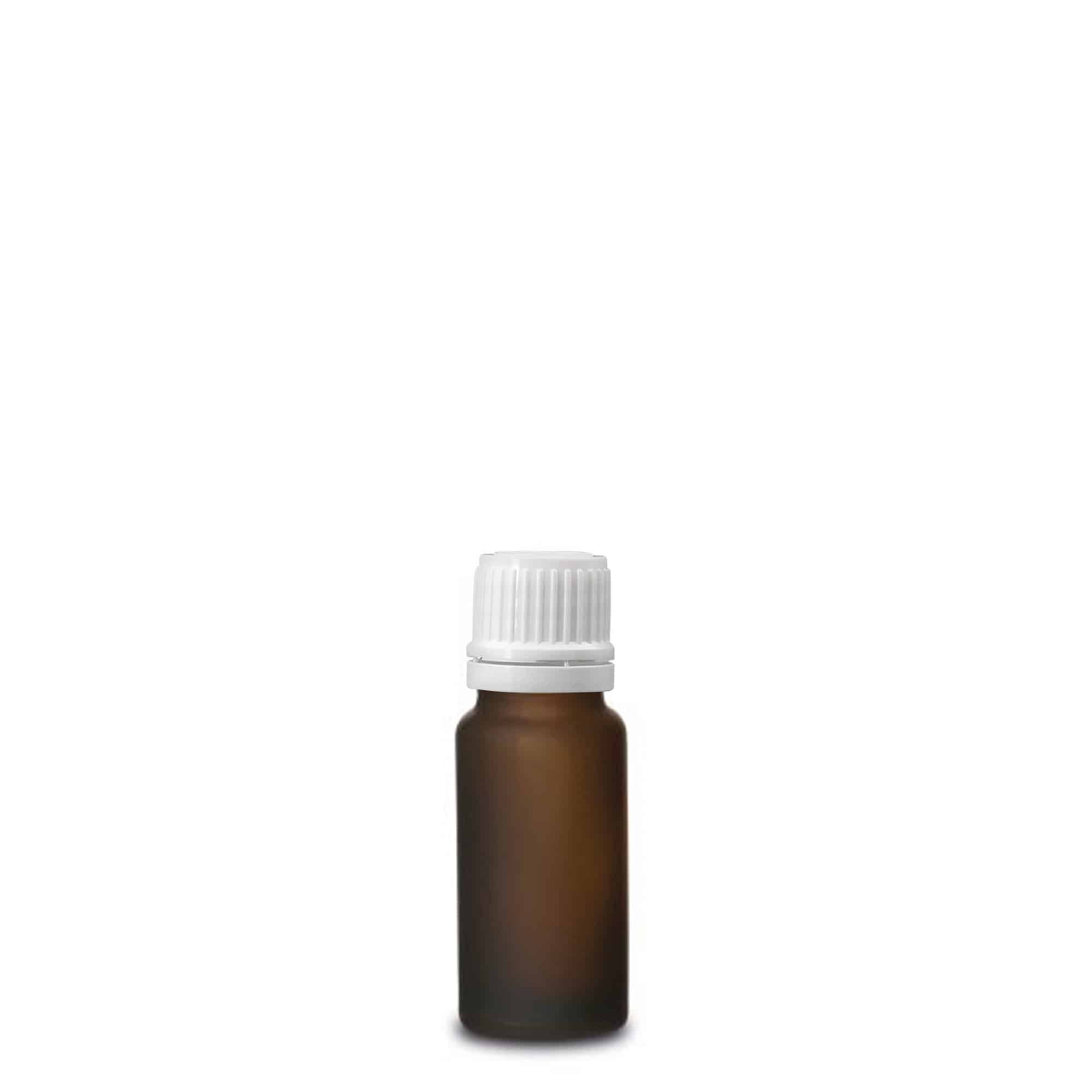 Frasco medicinal 10ml, vidrio, marrón esmerilado, boca: DIN 18
